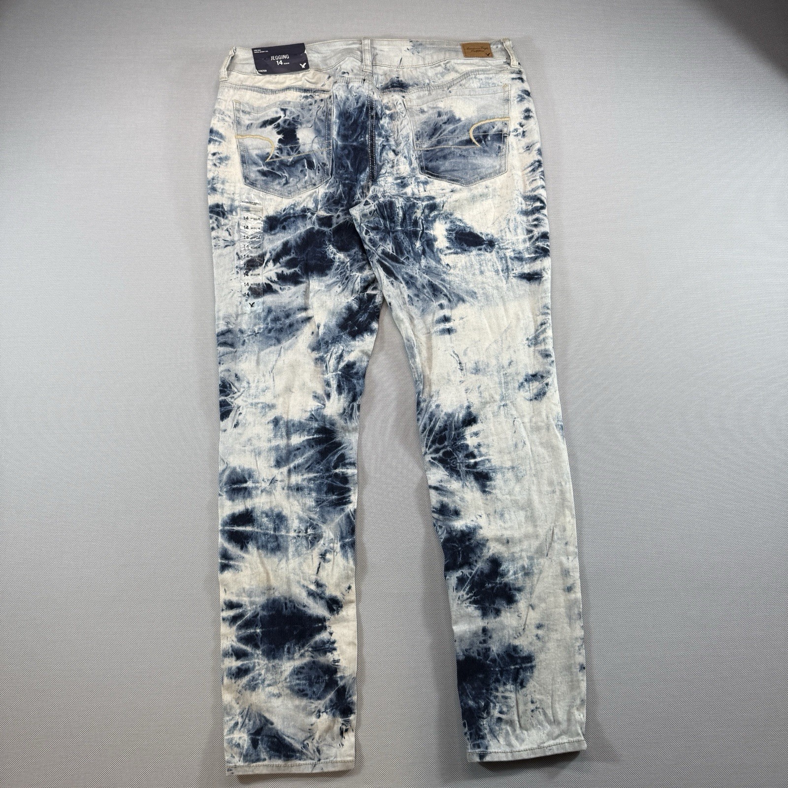 American Eagle Outfitters Jegging Womens 14 Regular Tie Dye Super Stretch Jeans