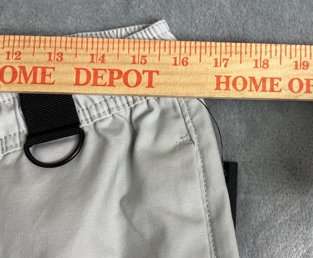 NEW WXYZ Los Angeles James Tech Twill Cargo Pants Light Gray Utility Gorpcore