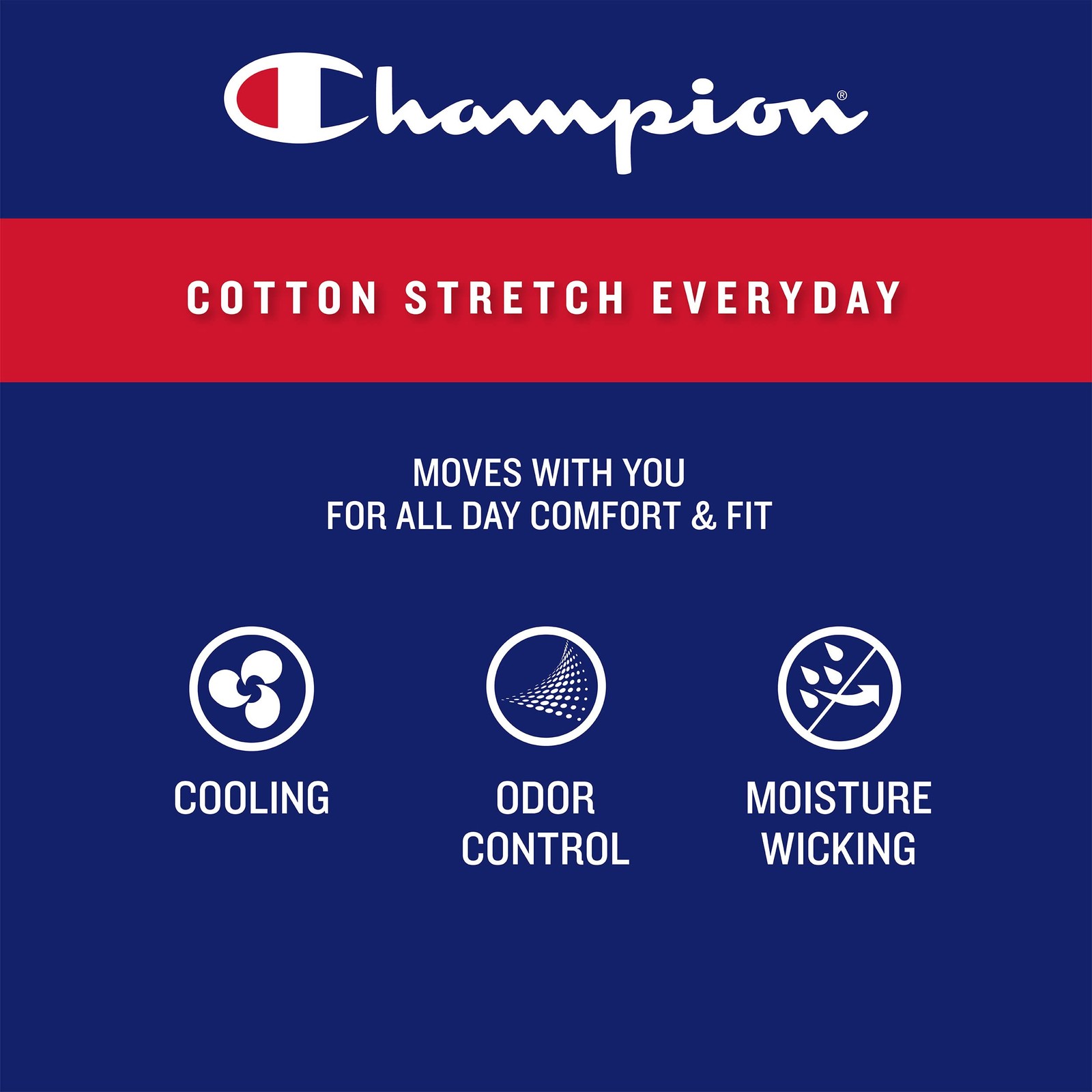 Champion Men’s Boxer Briefs, Cotton Stretch Underwear Large, Black – 5 Pack