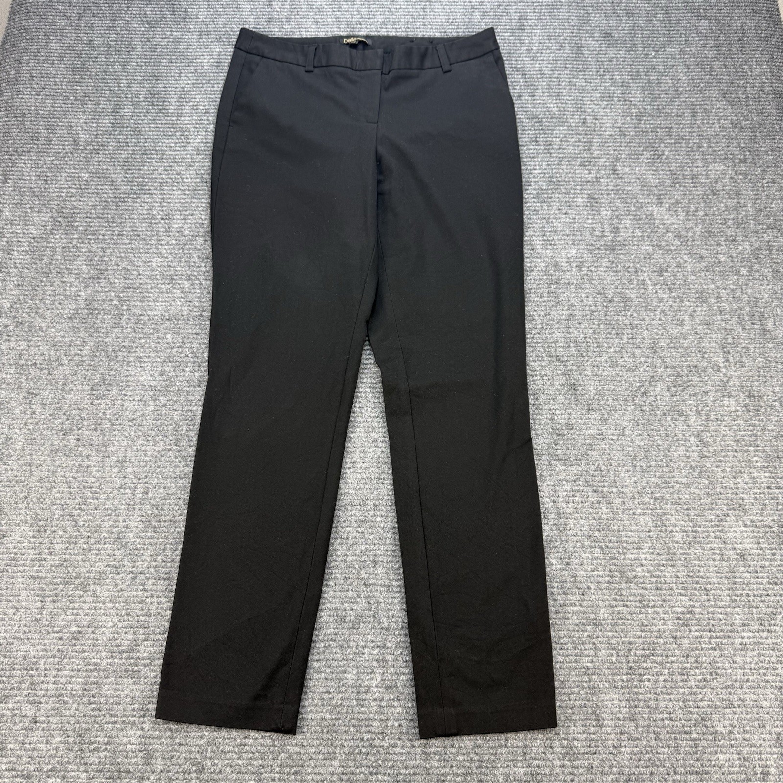 Dalia Womens Size 6 Black Dress Pants Career Office Straight Leg Stretch