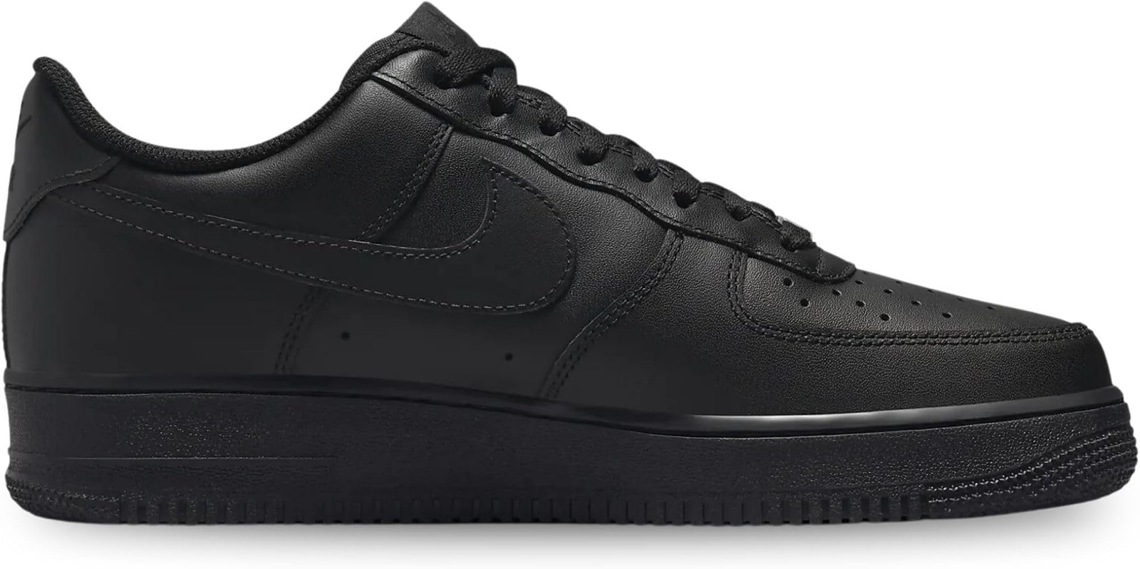 Nike Men’s Air Force 1 ’07 Sneaker – Black/Black/Black – 10
