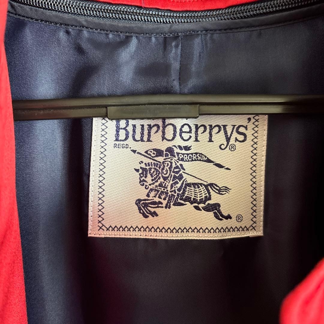 Burberrys Long Coat Red Nova Check