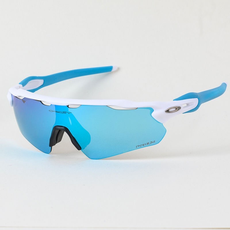 NEW Oakley Radar EV Patn Sunglasses White Frame Blue Prizm Lenses OO9208