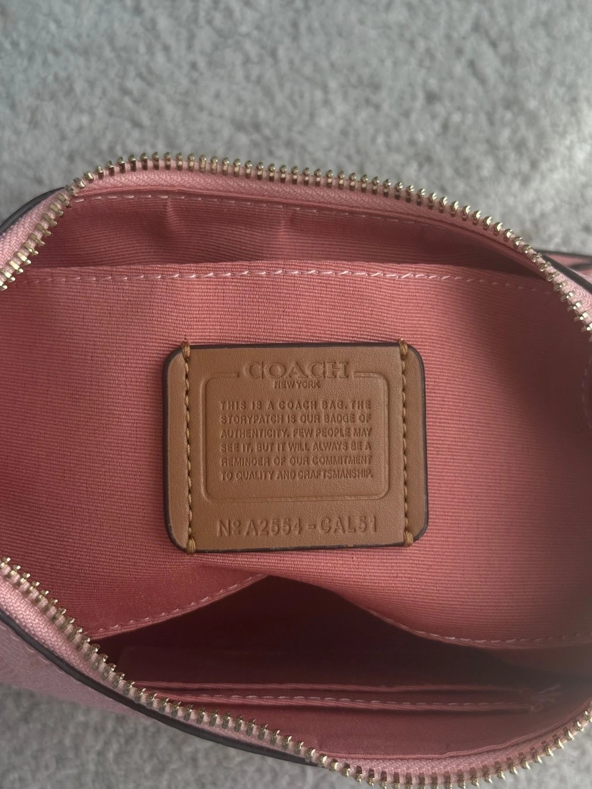 COACH Teri Shoulder Bag In signature canvas/Gold/Powder Pink New CAL51