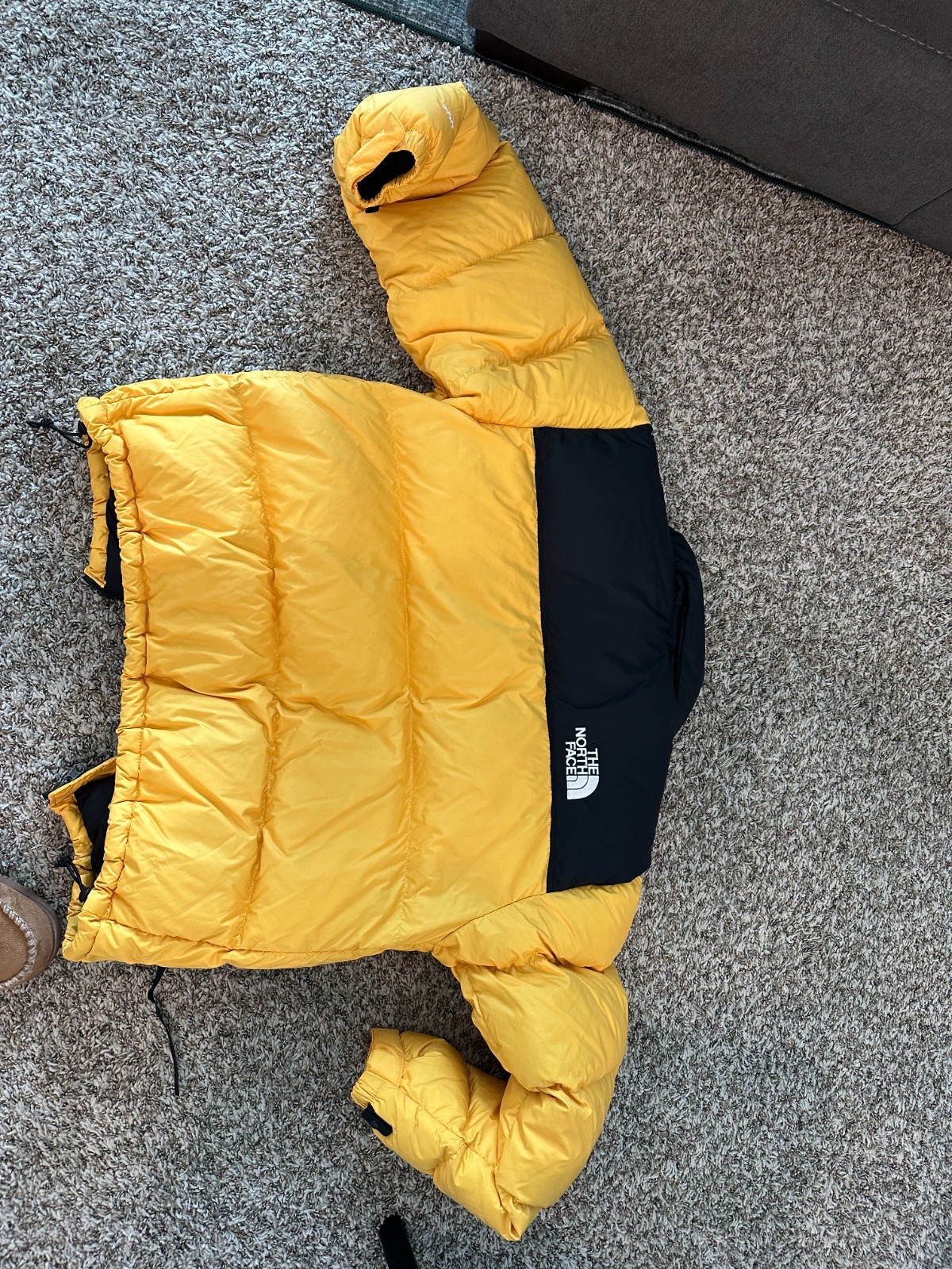 The North Face 1996 Retro Nuptse 700 Jacket Arrowwood/Yellow Size Medium Vintage