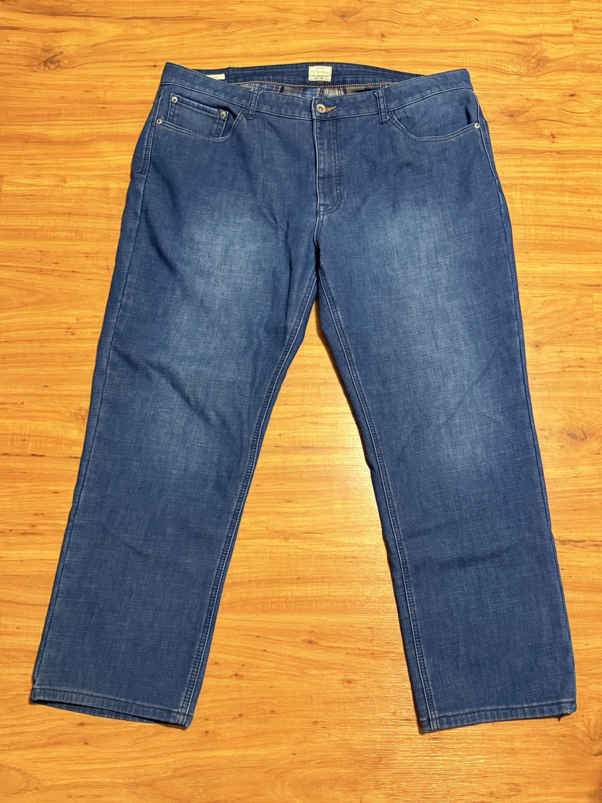 Weatherproof Vintage Jeans Men Blue Regular Flannel Lined 40×30