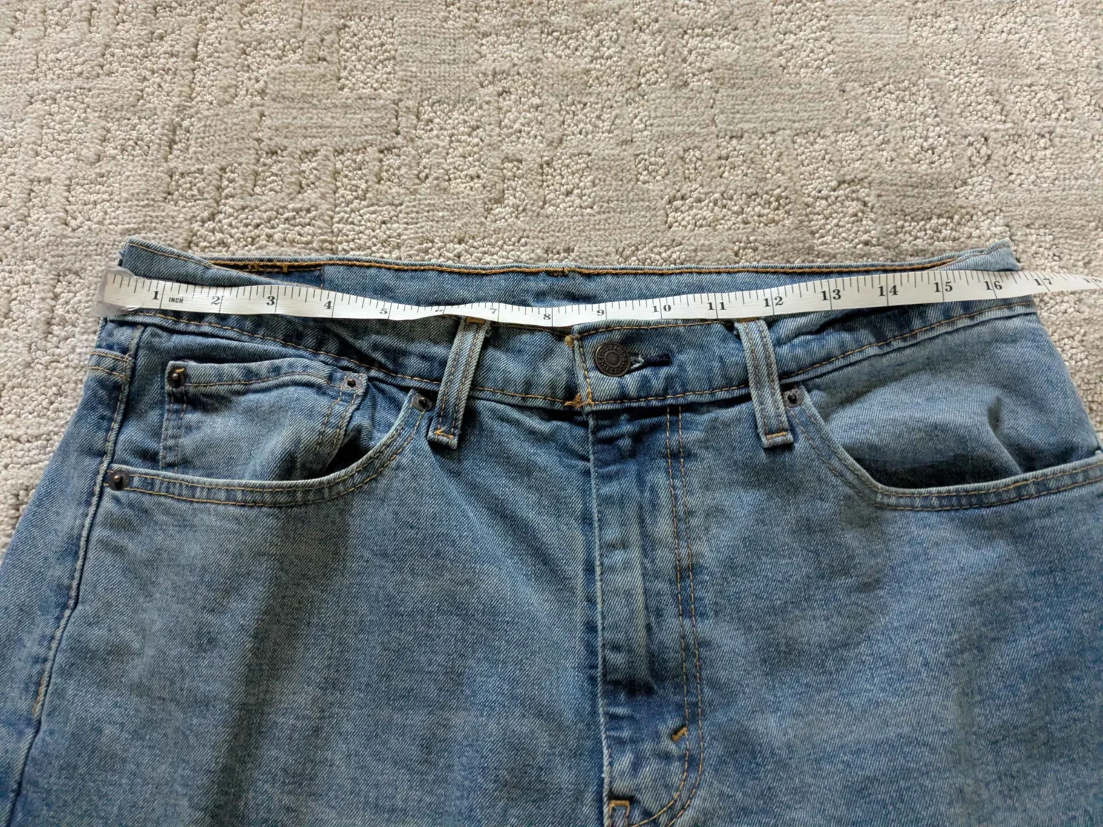 Levi’s Strauss Men’s Classic 505 Series Blue Denim Straight Leg Jeans Size 34/29