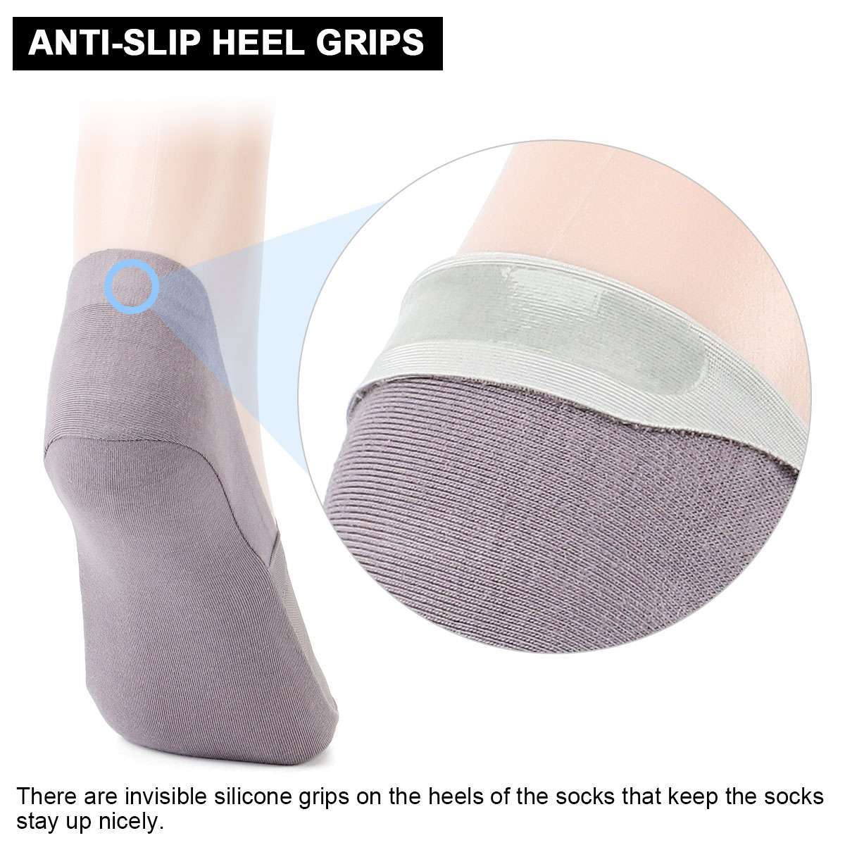 2Pairs Mens Womens Summer No Show Invisible Nonslip Boat Cotton Low Cut Socks