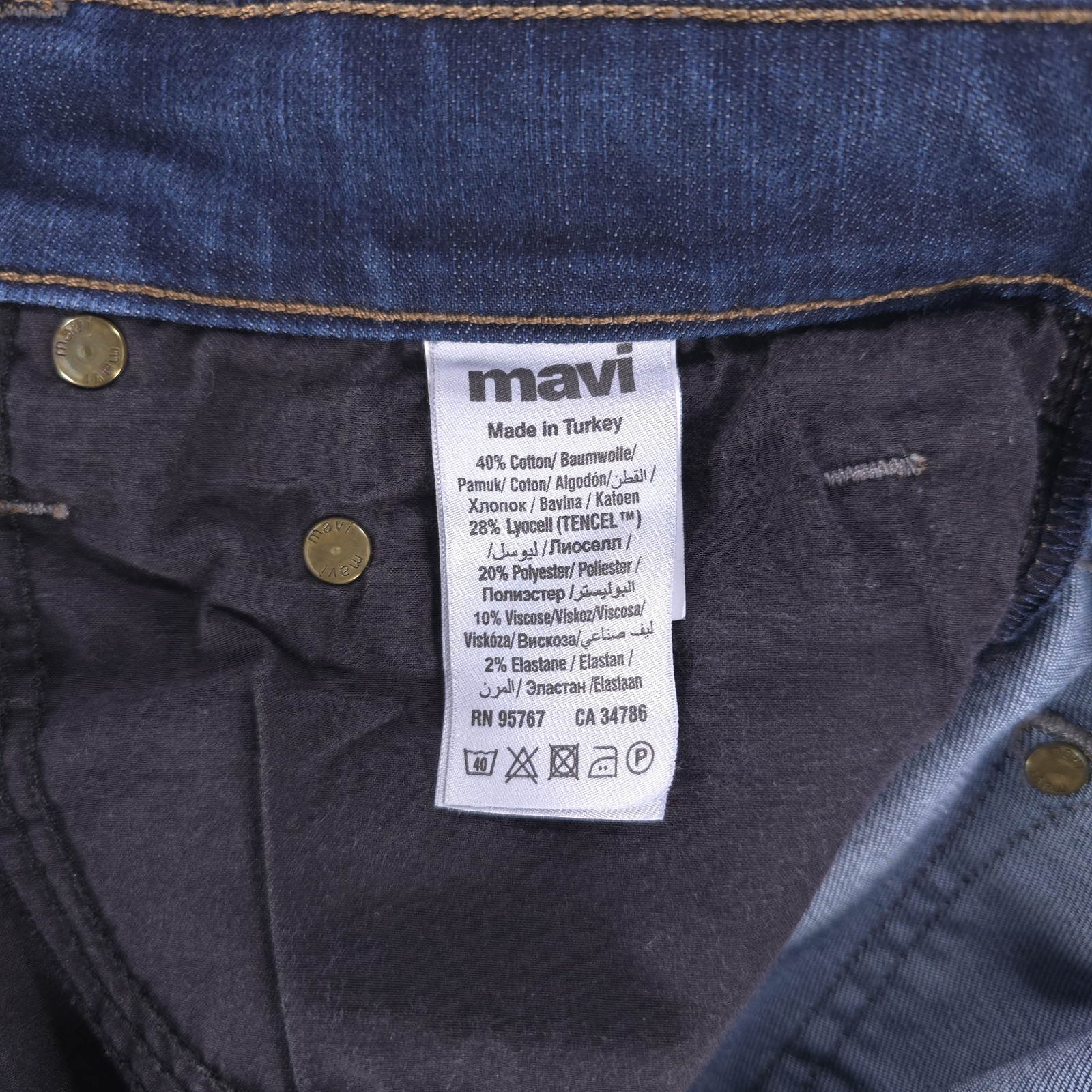 Mavi Zach Straight Stretch Flex Casual Denim Jeans Mens 32×30 (32×29)