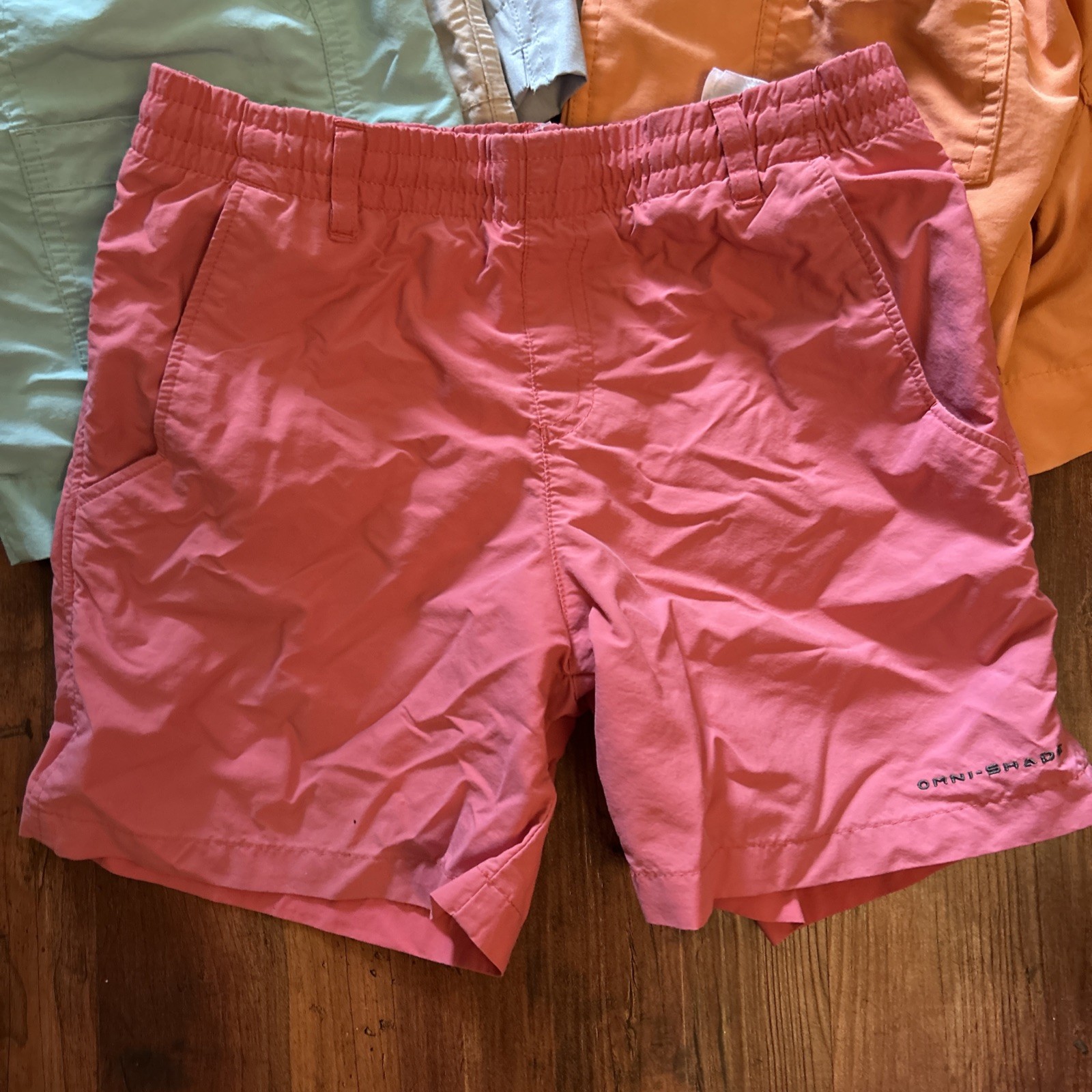 AFTCO & Columbia 22 in S Shorts Boys Youth Nylon Cargo Fishing Lot Of 10 Preppy