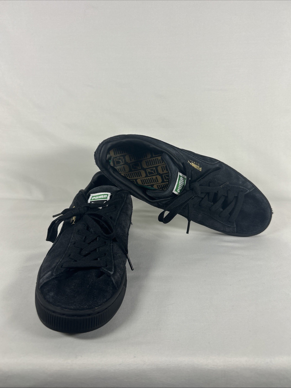 PUMA Suede Classic Lace Up – Mens Size 10 (Black Sneakers Casual Shoes)