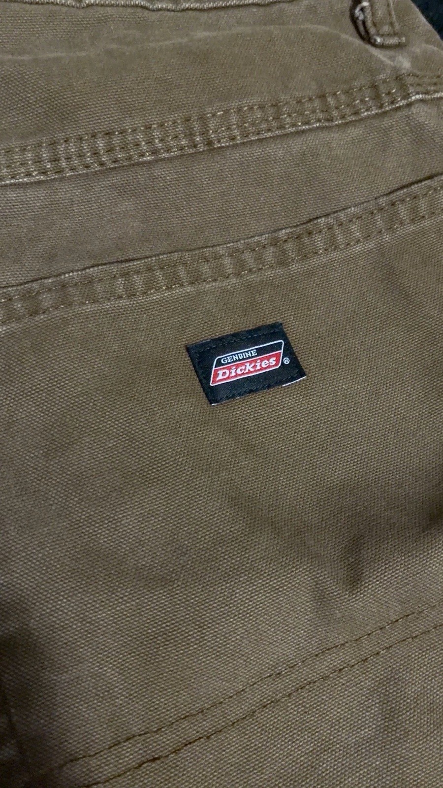 Dickies Men’s Construction Work Pants 34×30 Brown Cotton Canvas