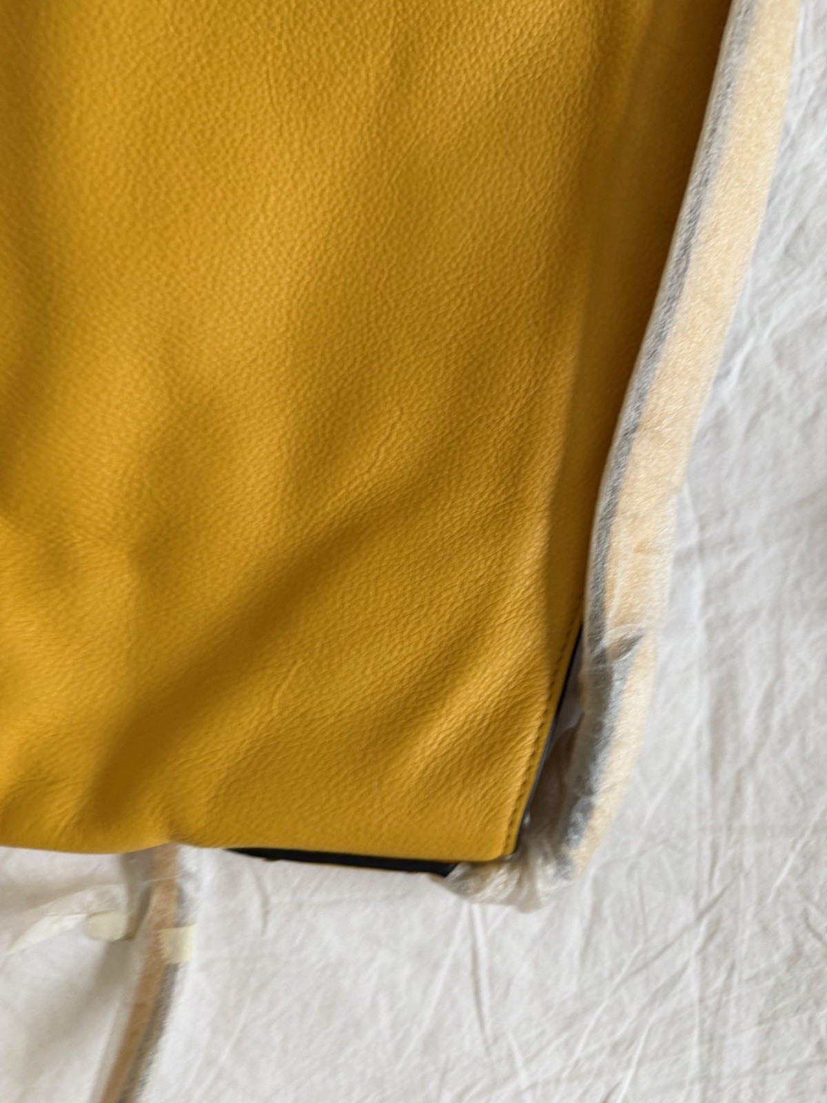 Michael Kors Yellow Large Shoulder Bag Zip Closure w/ Dust Bag