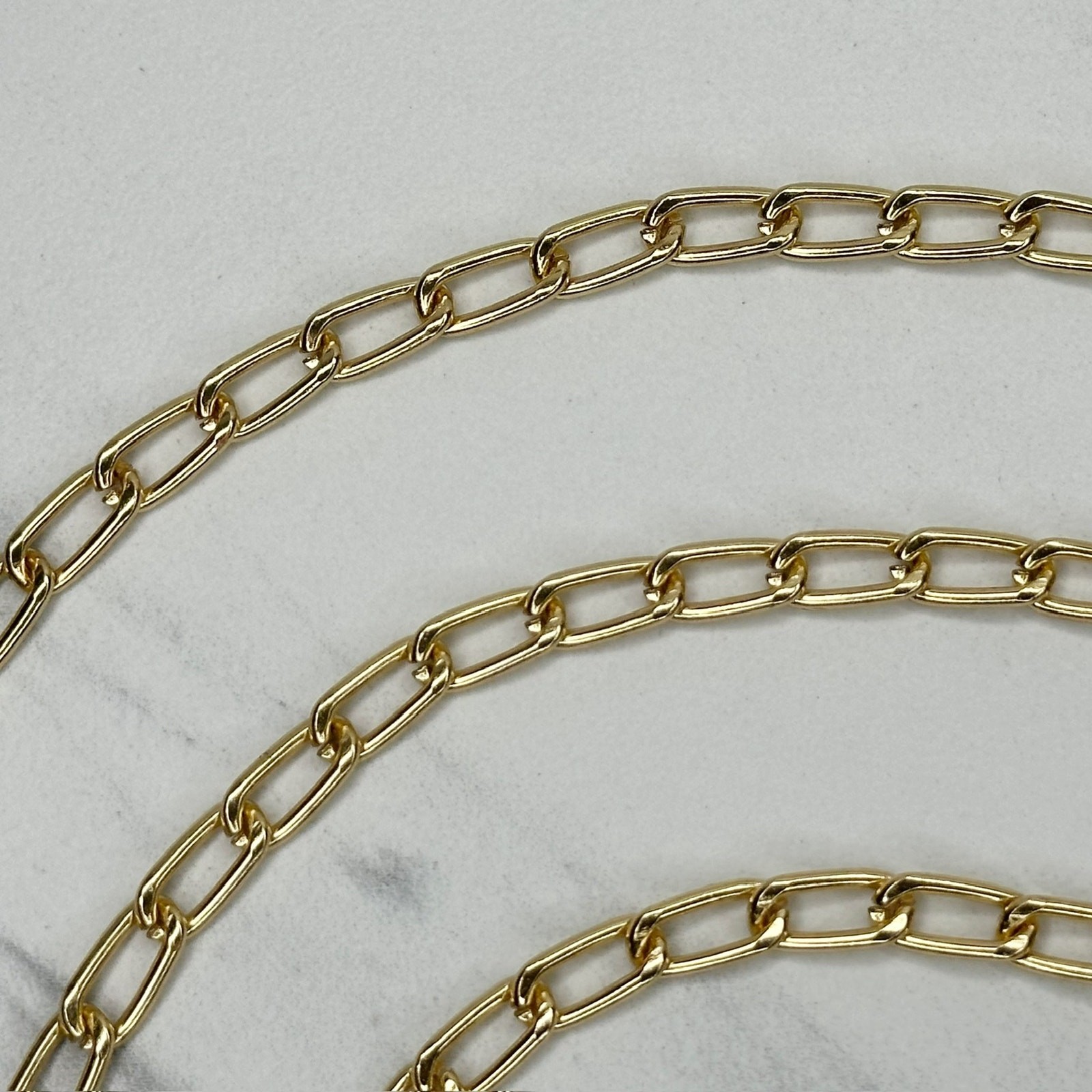 Gold Tone Chain Link Purse Handbag Bag Replacement Strap