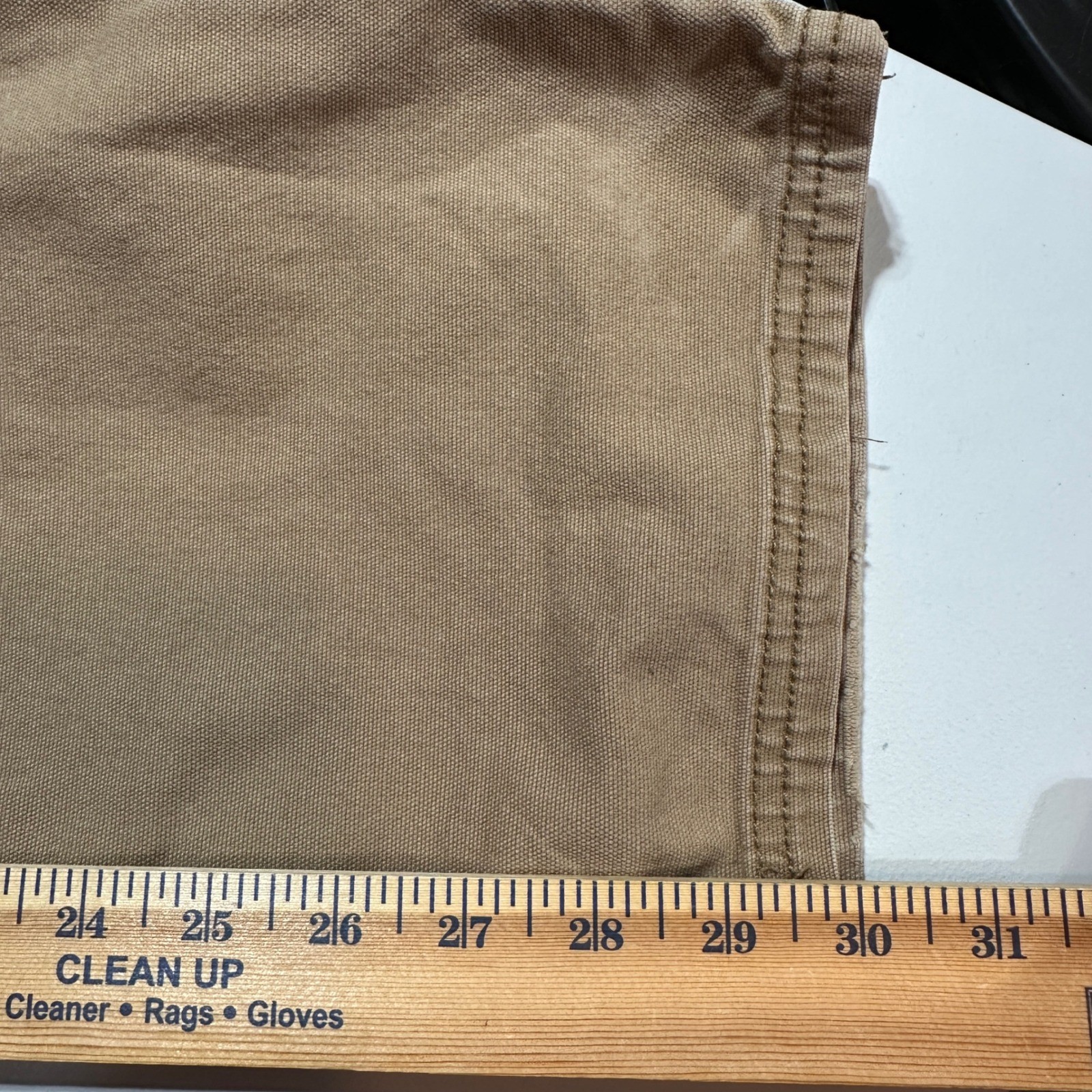 Legendary Outfitters Mens Canvas Utility Pants 34×32 Tan Brown Workwear Trousers