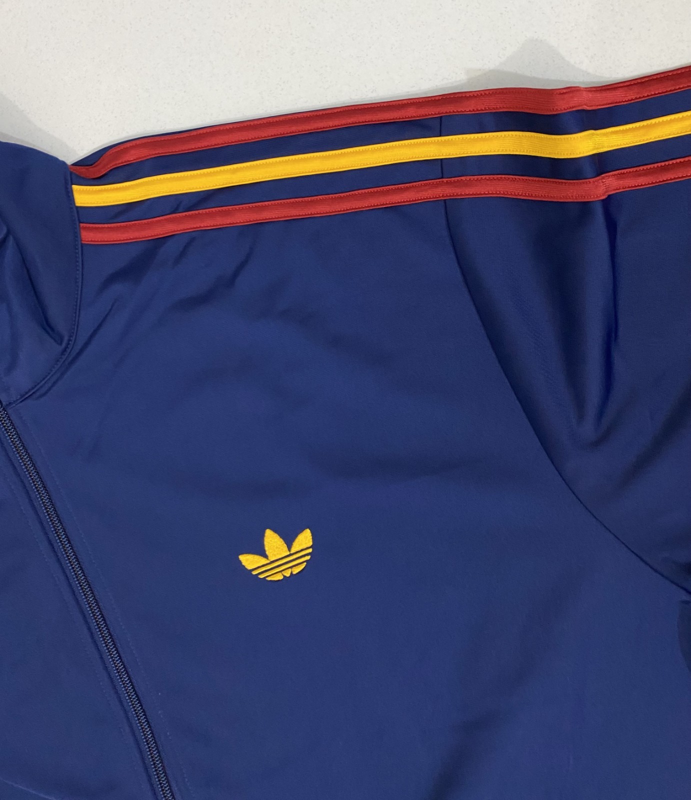 Adidas Originals Firebird Tracksuit Dark Blue Crew Yellow Team Power Red Size XL