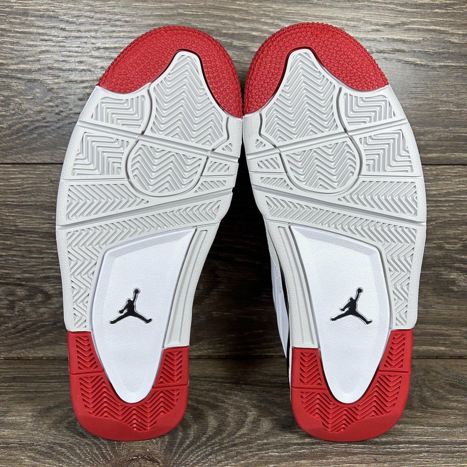 Nike Men’s Air Jordan 4 RM White Fire Red Athletic Shoes Sneakers Trainers New