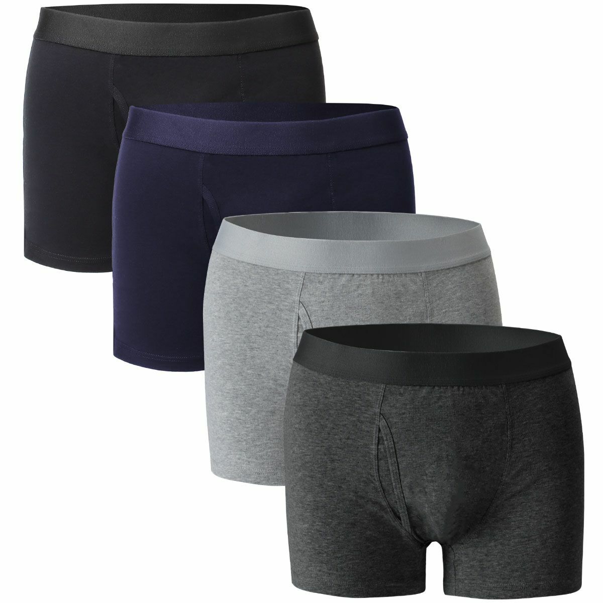 US Men Trunks Boxer Briefs Shorts Mesh Bulge Pouch Cotton Underwear Underpants