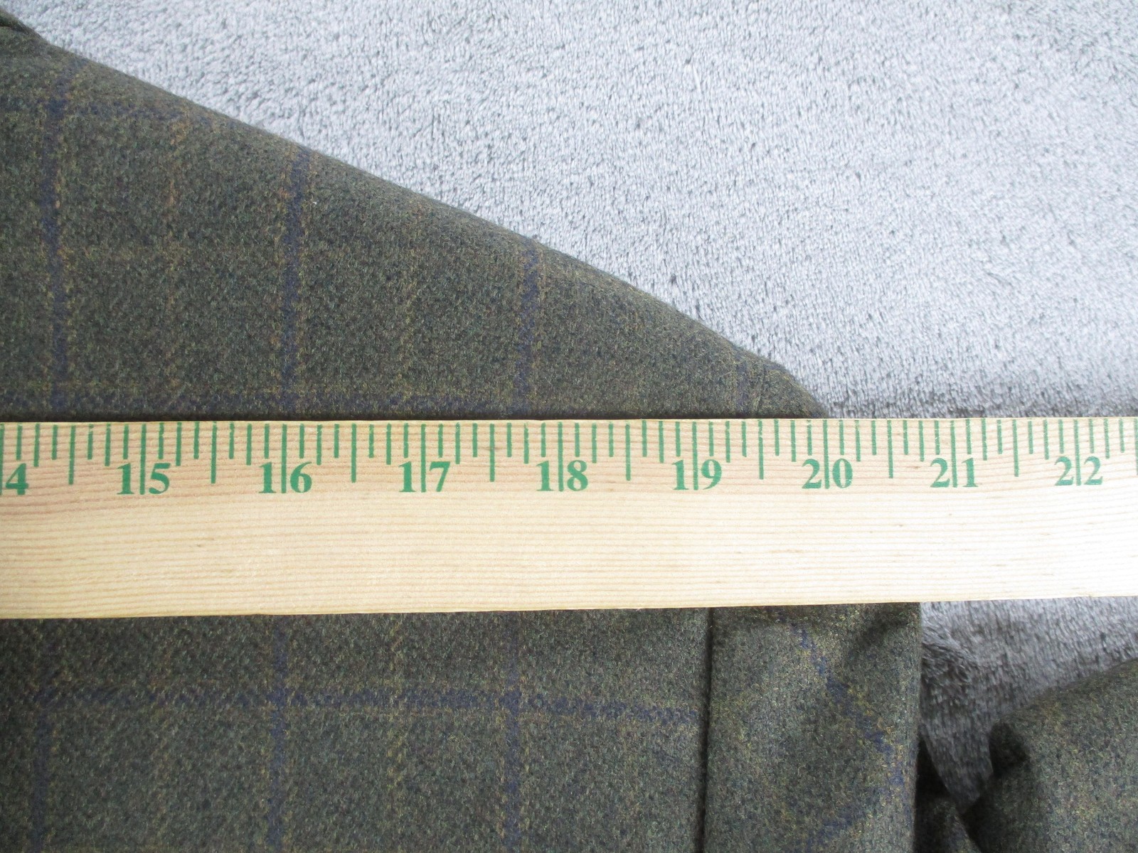 Tallia Blazer Mens Large Green Wool Windowpane Plaid Sport Coat Made Canada
