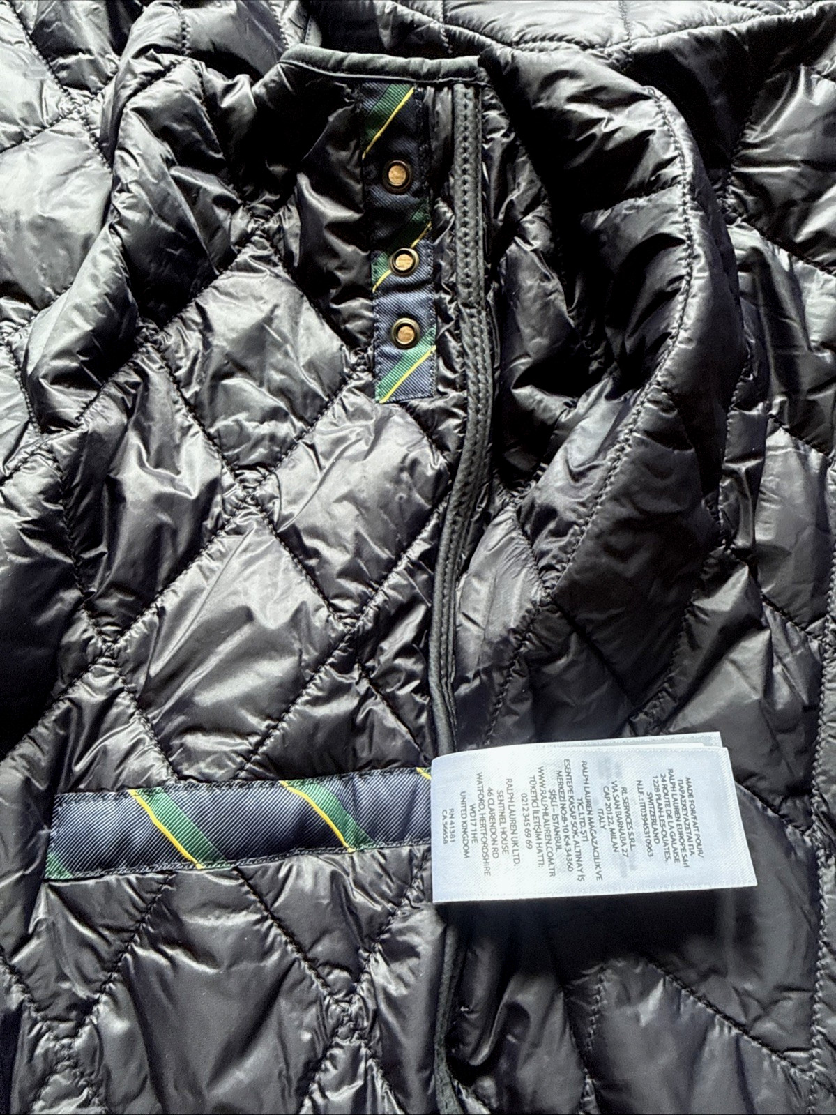 EUC The Beaton Quilted Utility Vest Black Polo Ralph Lauren Men’s L