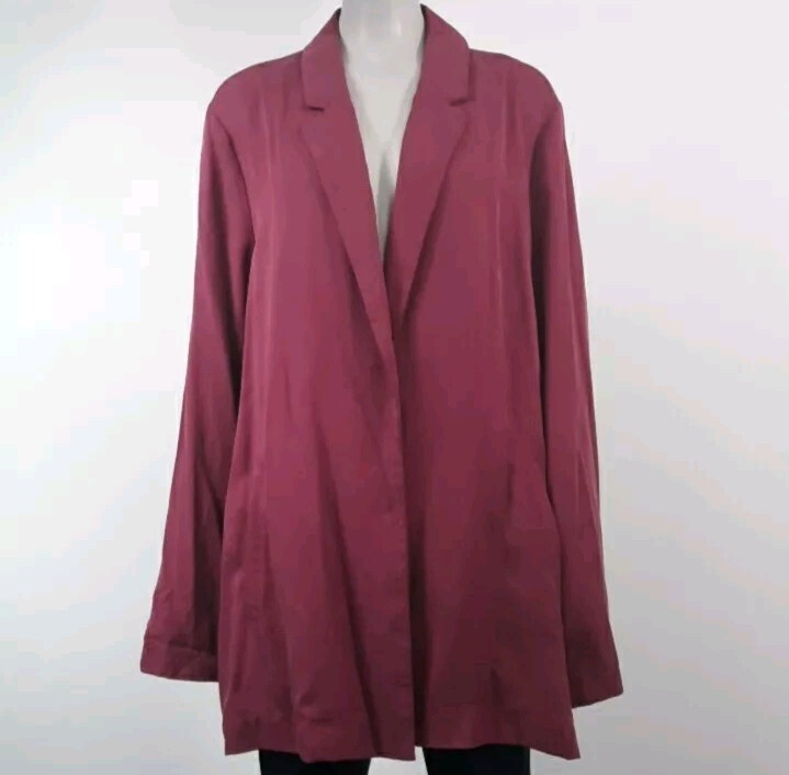 Evy’s Tree Size 2X The Marie 100% Tencel Open Front Sweater