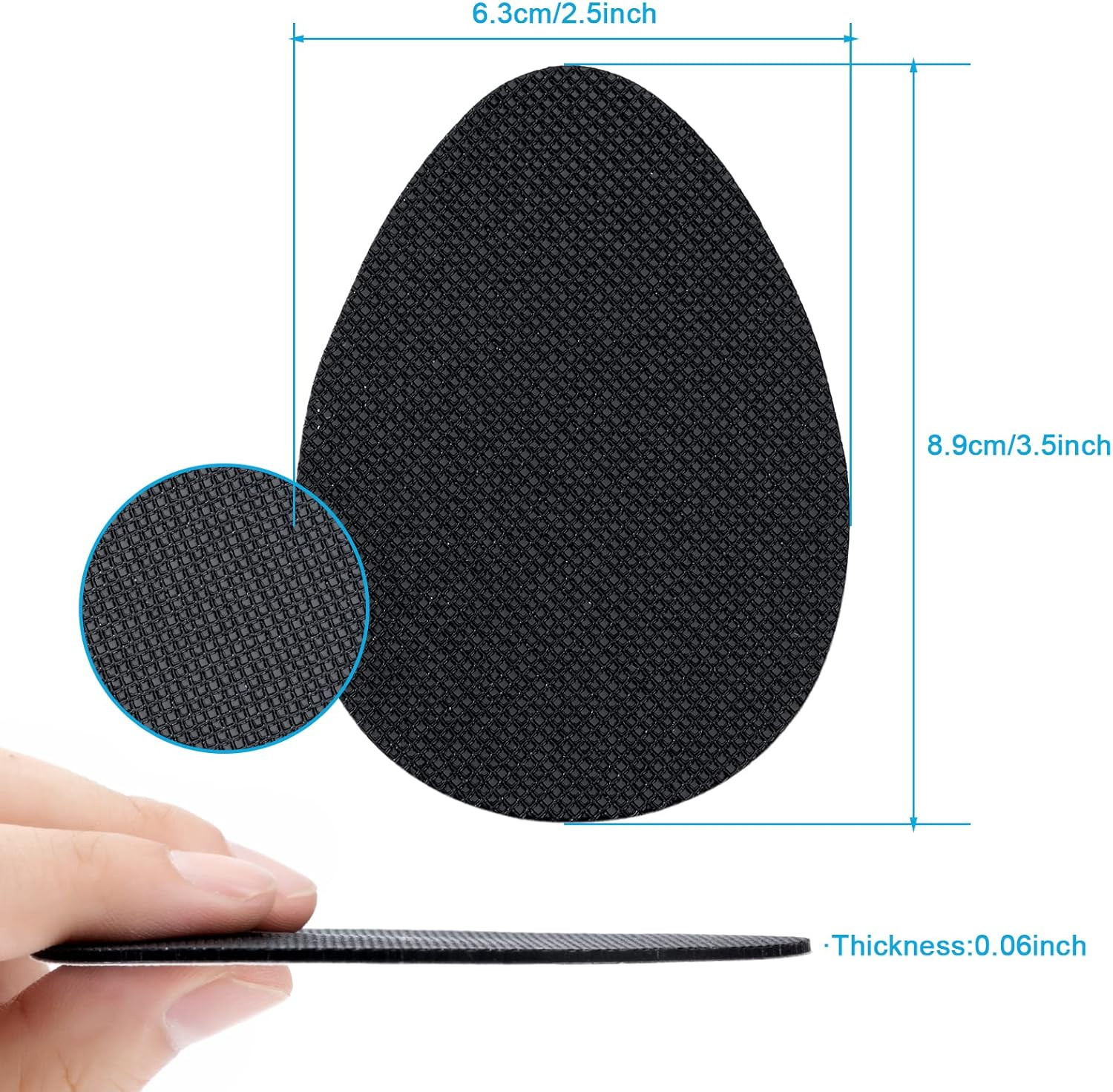Non Slip Shoe Pads, Self Adhesive anti Slip Shoe Grips on Bottom of Shoes, Odor