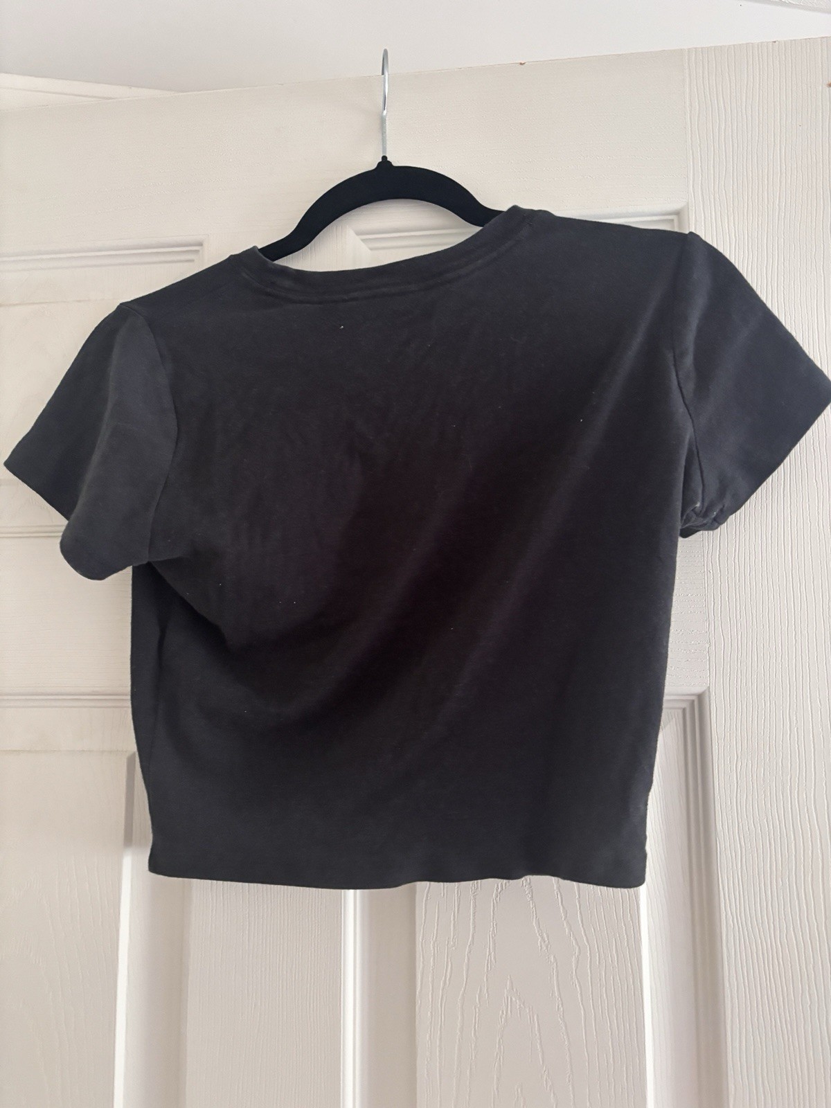 Hollister Basic Black Crop Top Size Medium