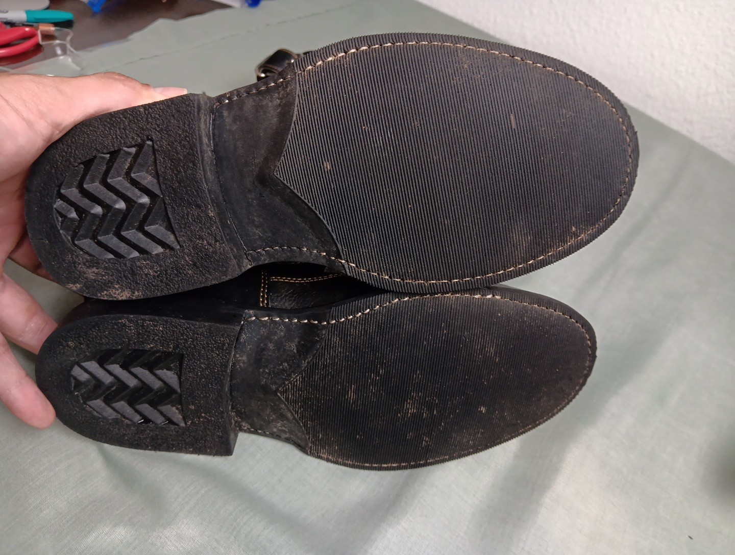 GASOLINA Classic CAFE RACER Motorcycle Boots M 6D / W 8 Black Leather