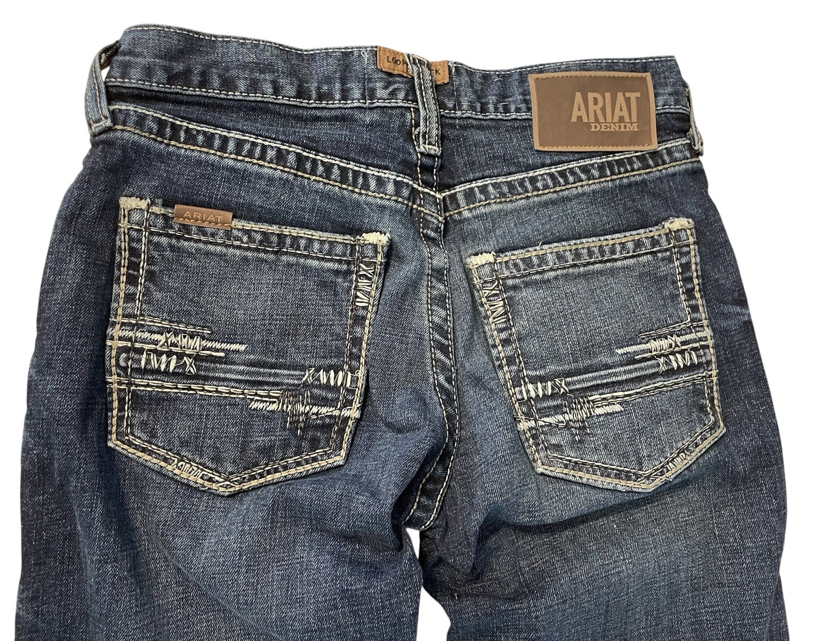 Ariat Men’s Blue Jean M5 Straight Fit Straight Leg Jeans 28X32 Gambler Model EUC