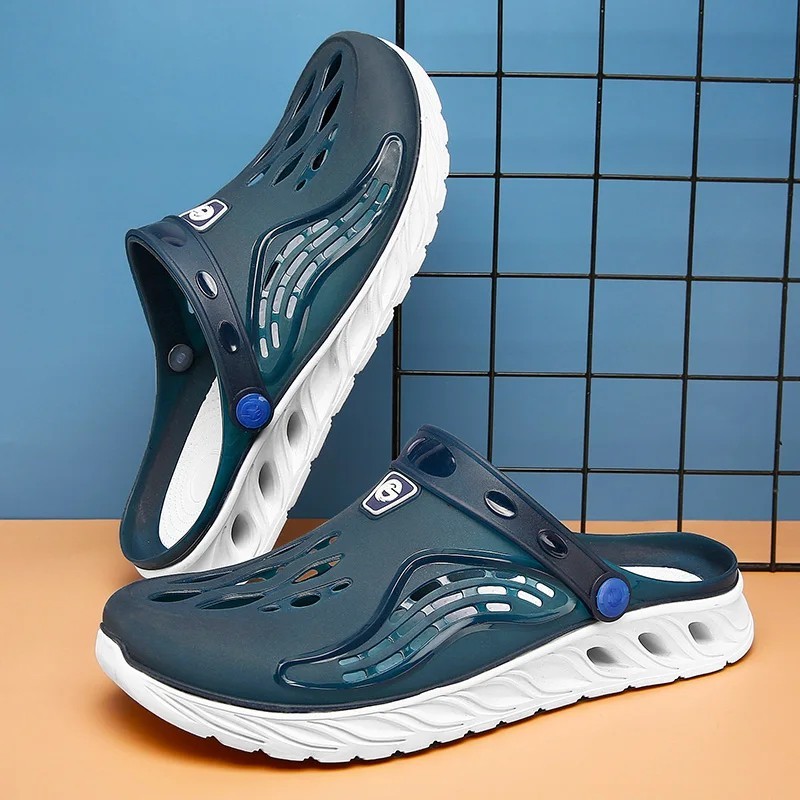 Summer Beach Jelly Shoes Men Women Soft Bottom Sandals Garden Clogs Slides