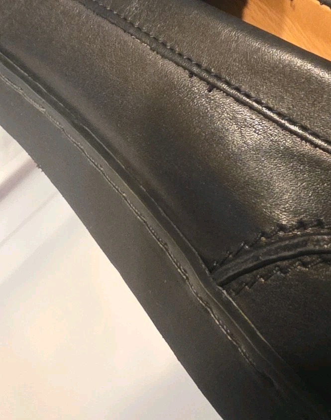 Allen Edmonds Randolph Leather Slip-on Shoes Black Men Size 7D Preowned