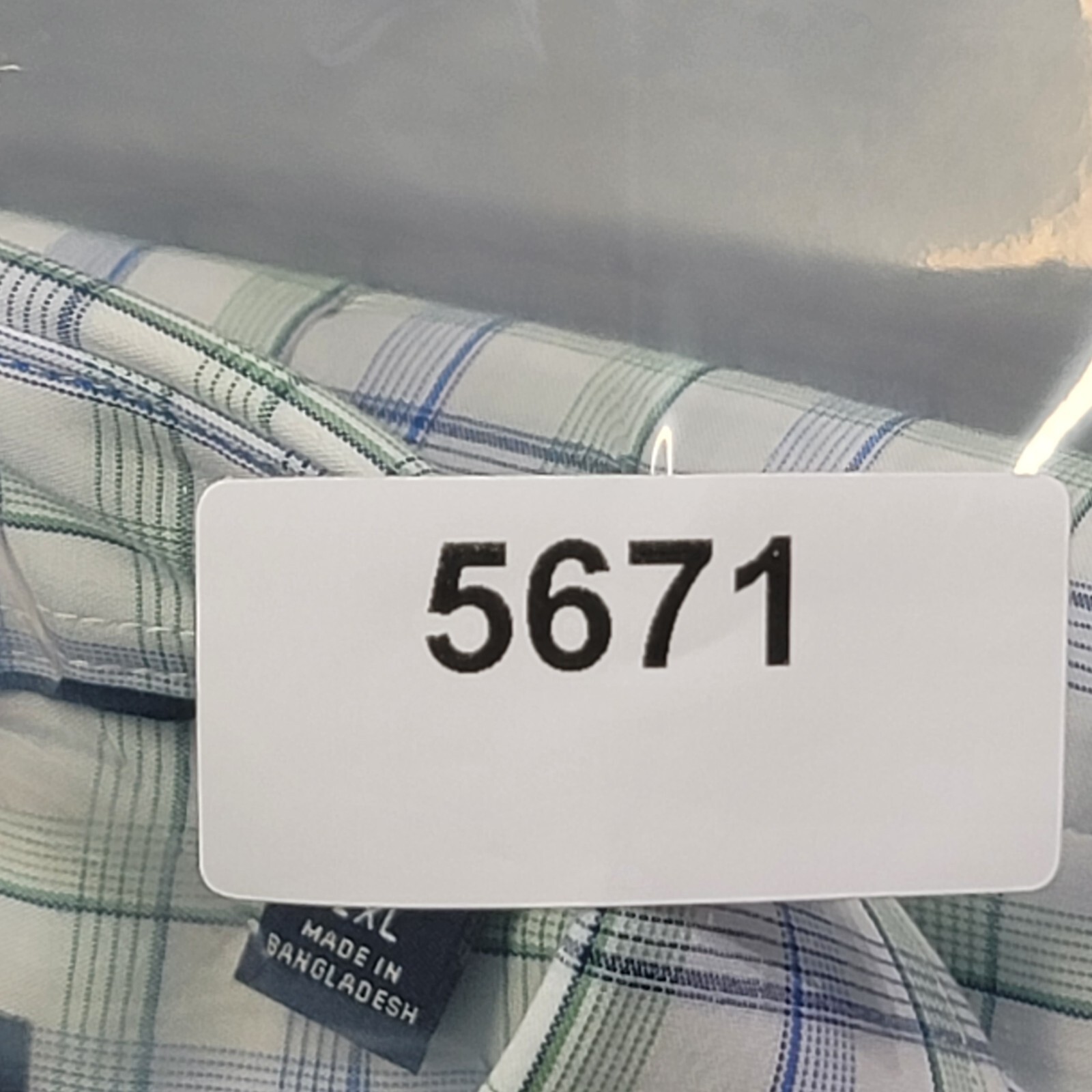 Tommy Hilfiger Shirt Men 2XL White Plaid Regular Fit All Season Stretch NWT