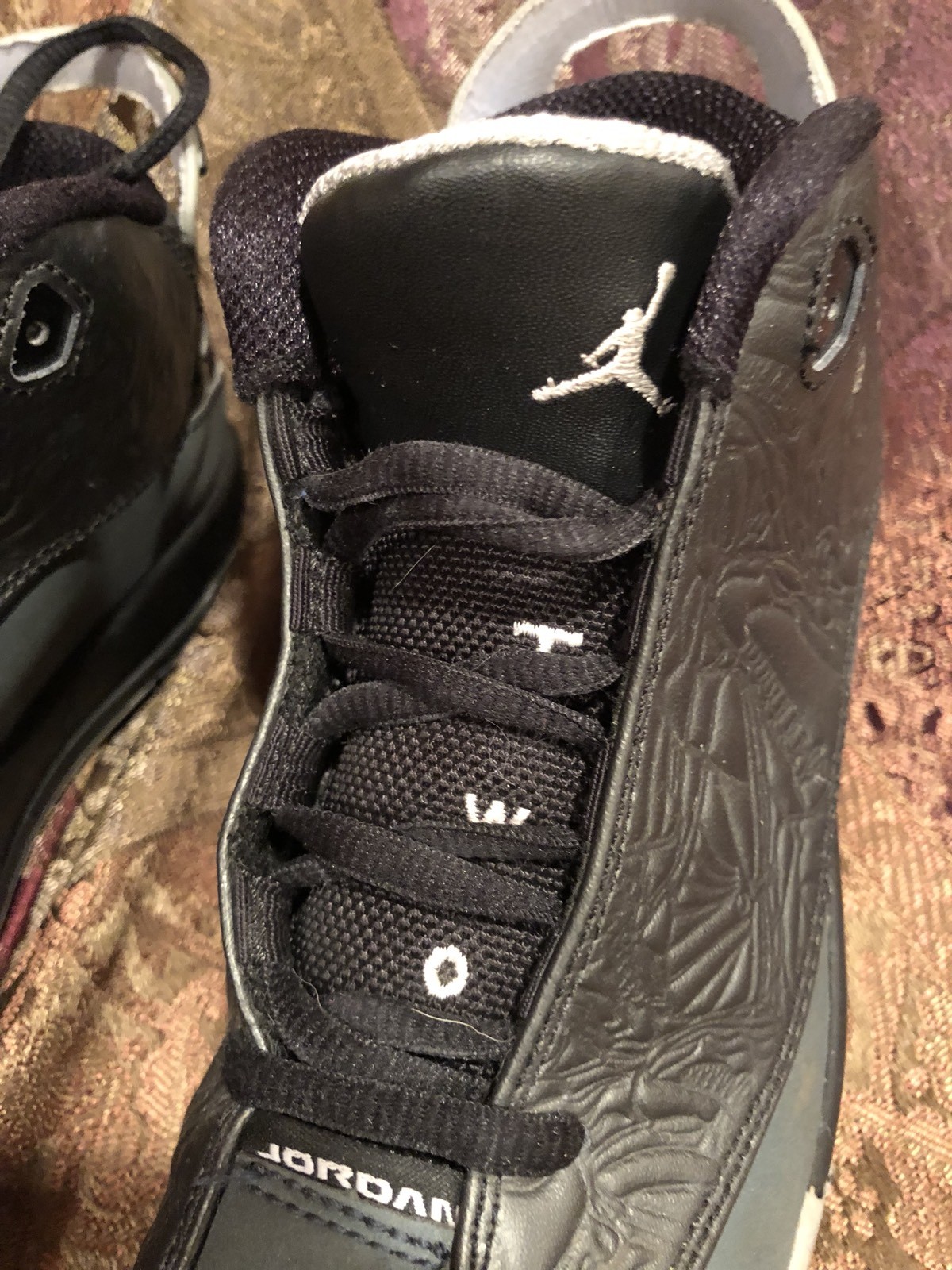JORDAN DUB ZERO Youth Size 2.5Y Black/White Charcoal Wolf Gray 311071-004