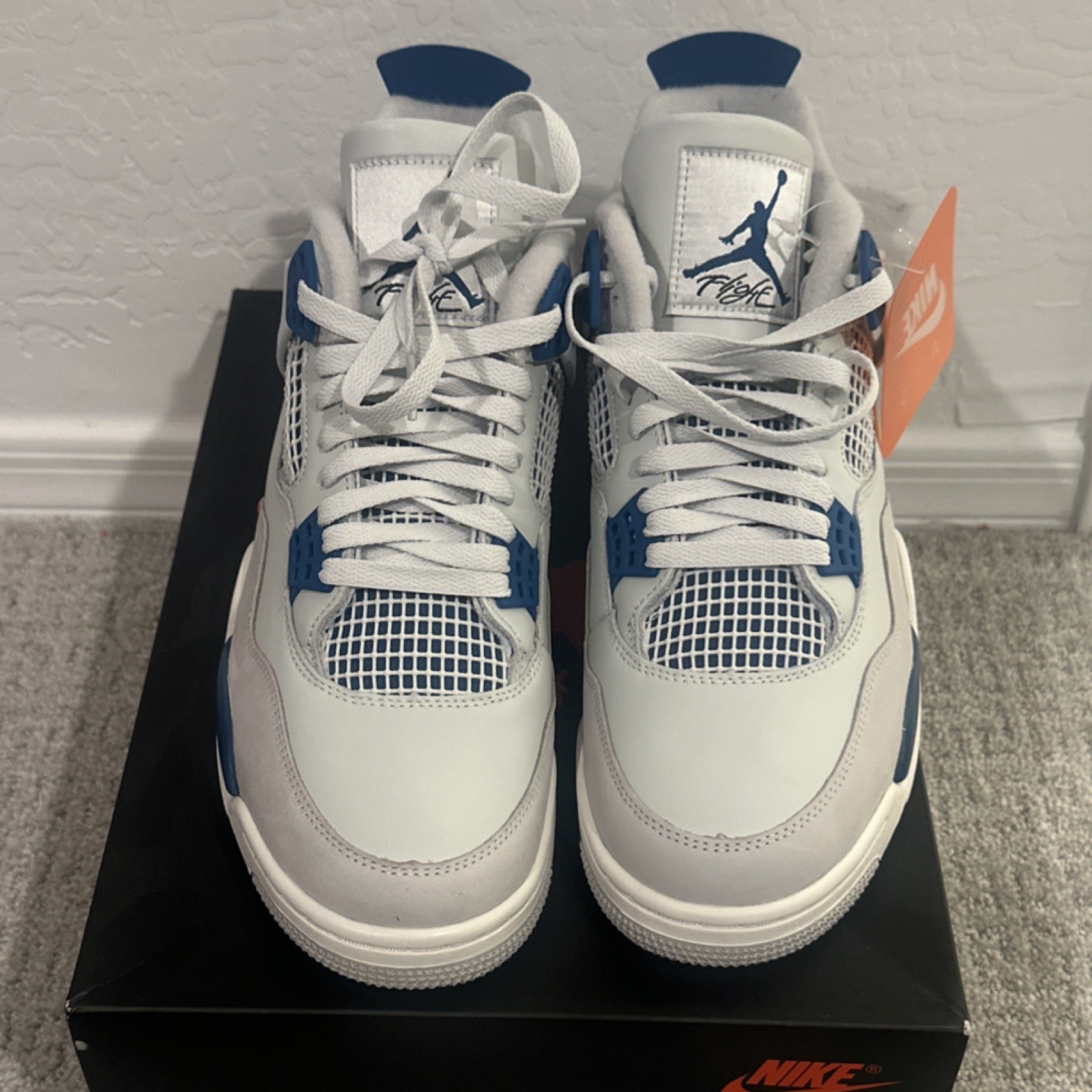 Jordan Air Jordan 4 Military Blue 2024 Men’s Leather Sneakers