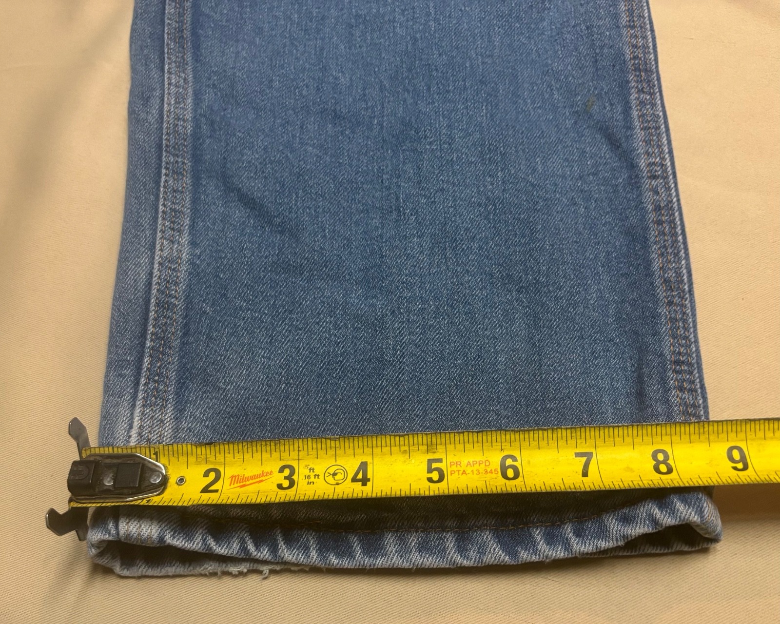 Tyndale FR Jeans Mens 38×30 Blue Denim Carpenter Arc Rated CAT 2 F290T READ