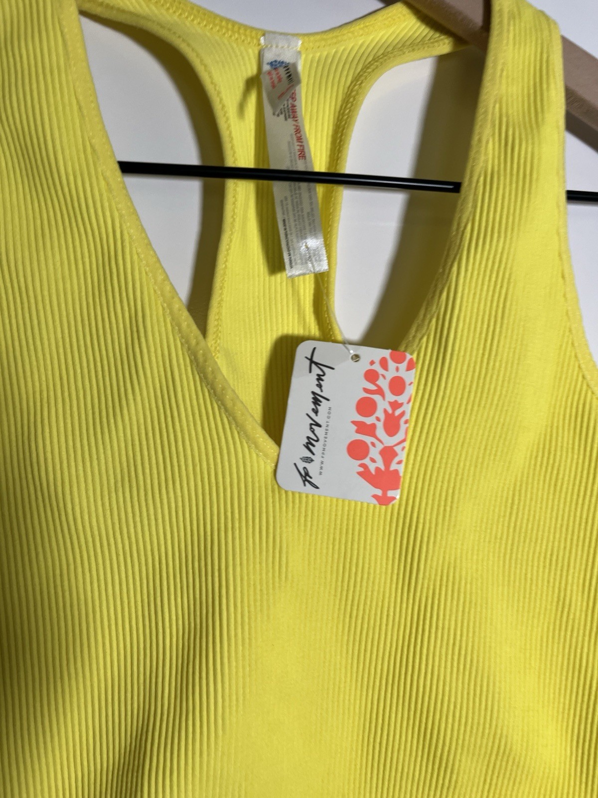 Free People Women’s FP Movement Free Throw Crop Top in Lemon Verbena