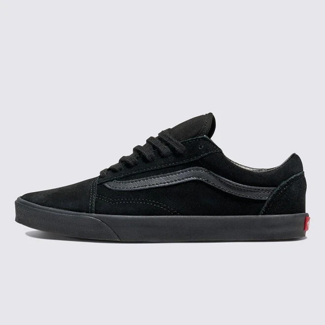 Vans Old Skool Lowpro Black/ Black Unisex Adult Suede Leather Skate Shoes
