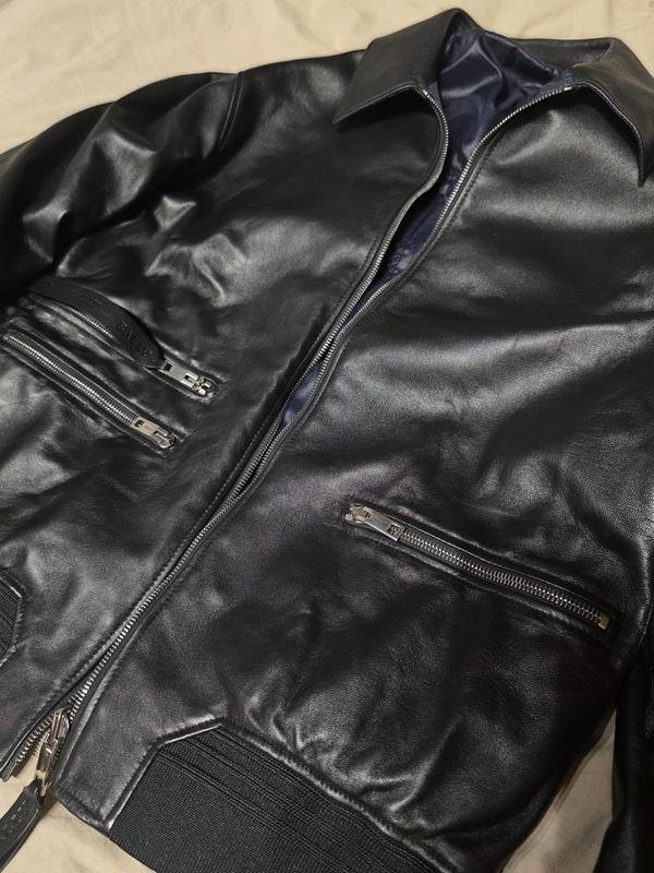 Men Bally Jacket Black Leather M