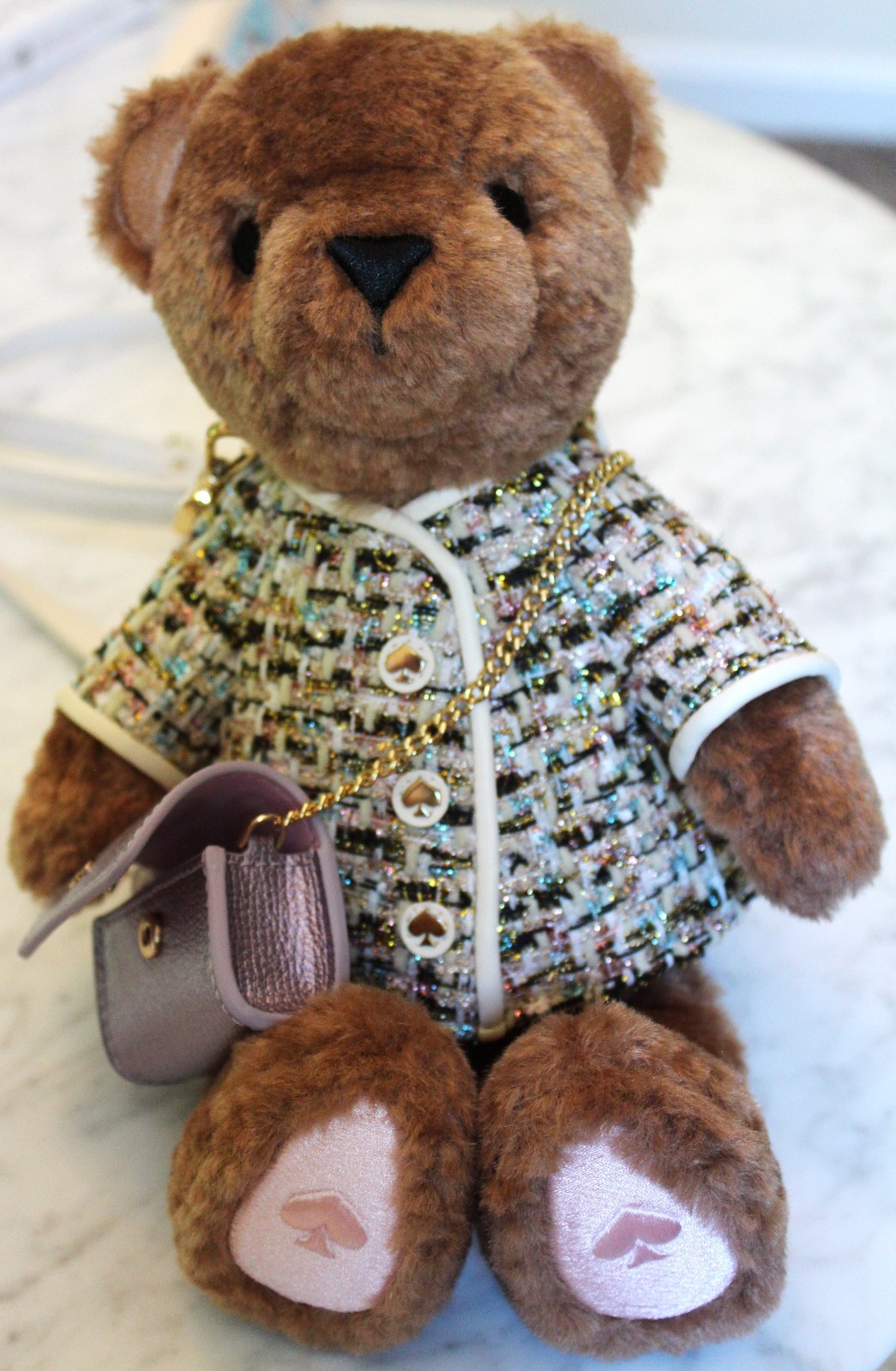 Kate Spade Oh What Fun 3D Teddy Bear Crossbody Purse Holiday Limited Edition