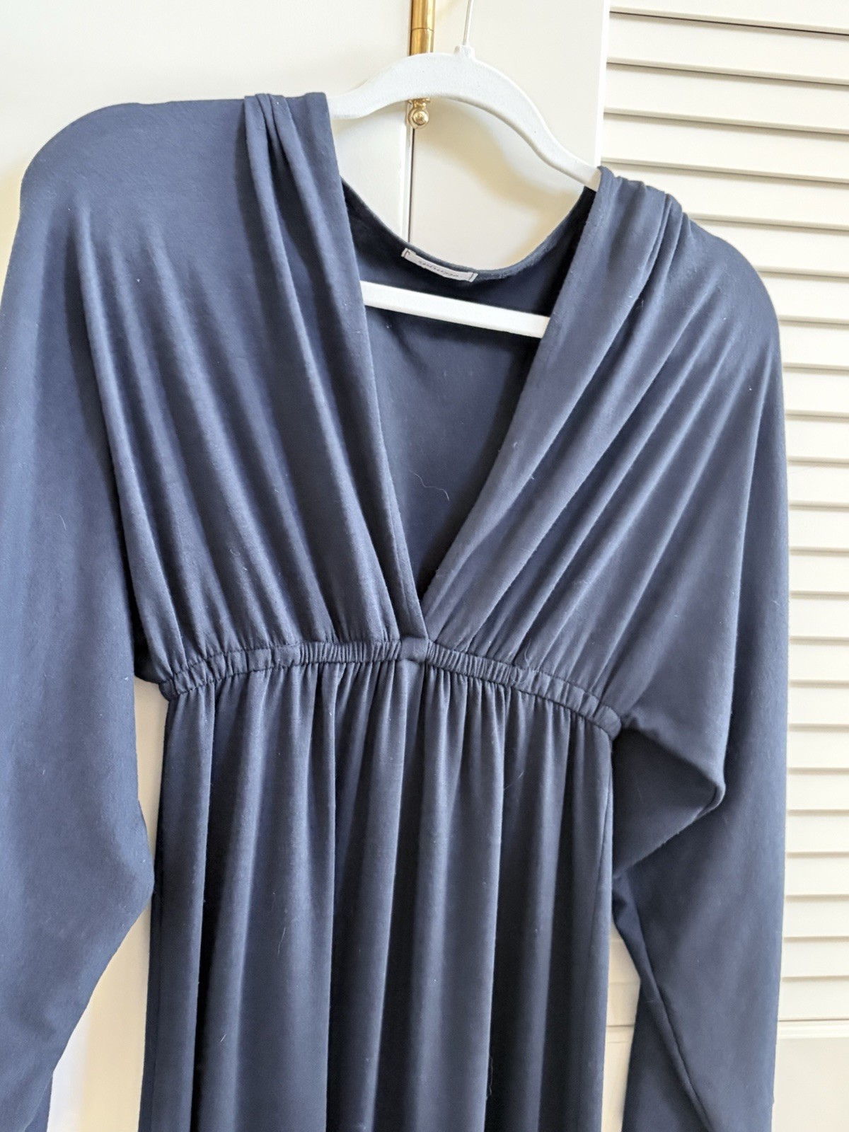 Classic Navy Knit Jersey Dress For All Occasions. Easy care.