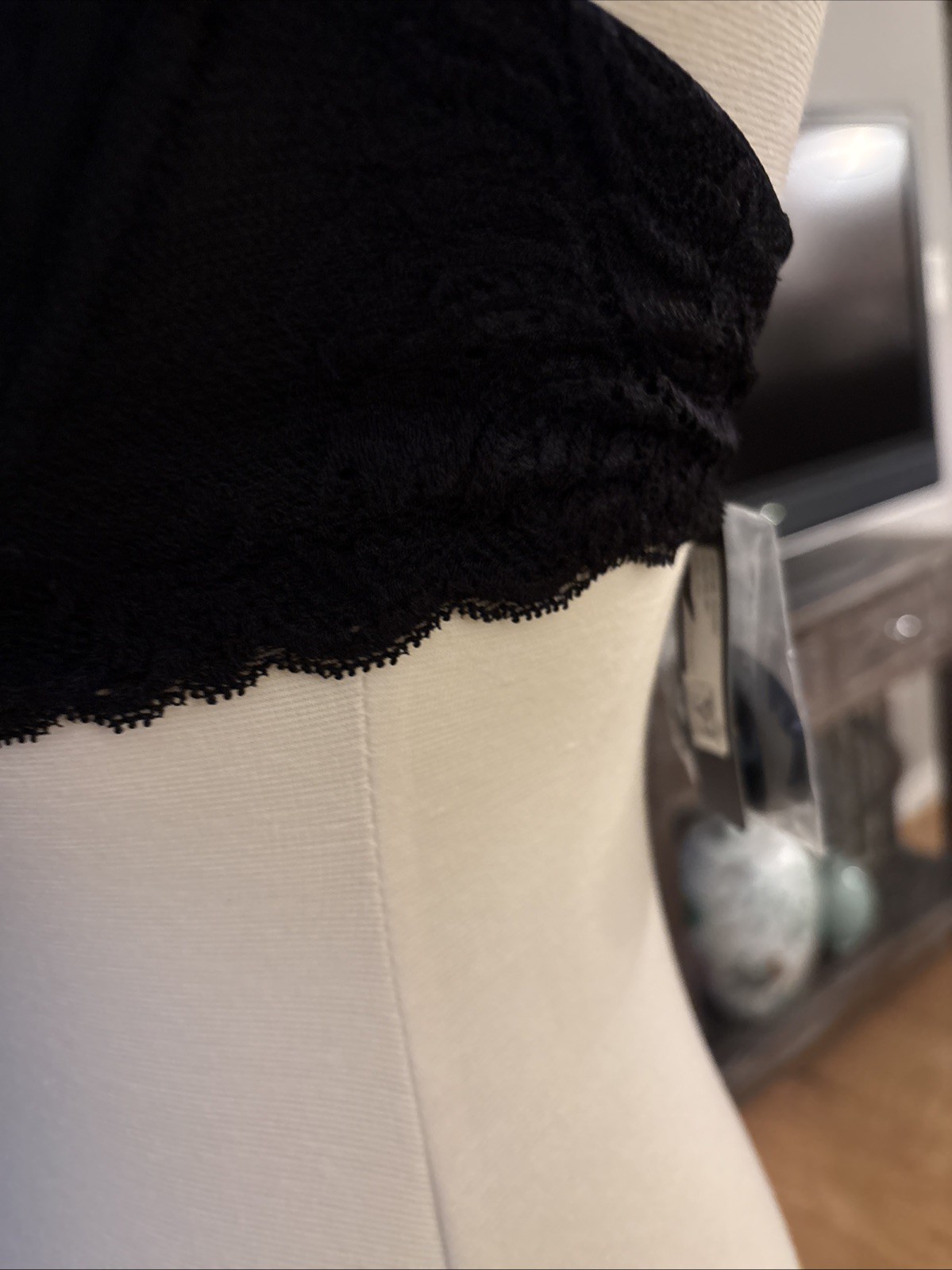 NWT NATORI CONVERTIBLE STRAPLESS U’WIRE BRA BLACK SIZE 34C(75C)