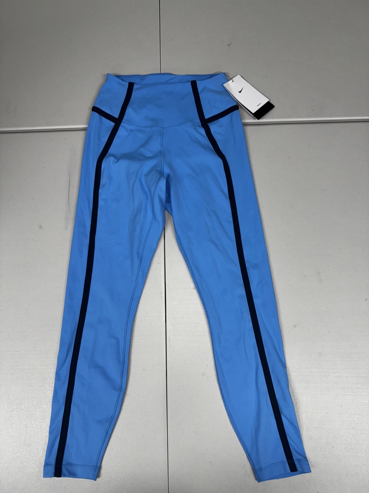Nike Women’s One Dry Fit High Waisted 7/8 Leggings Sky Blue HJ1137-412 Pick Size