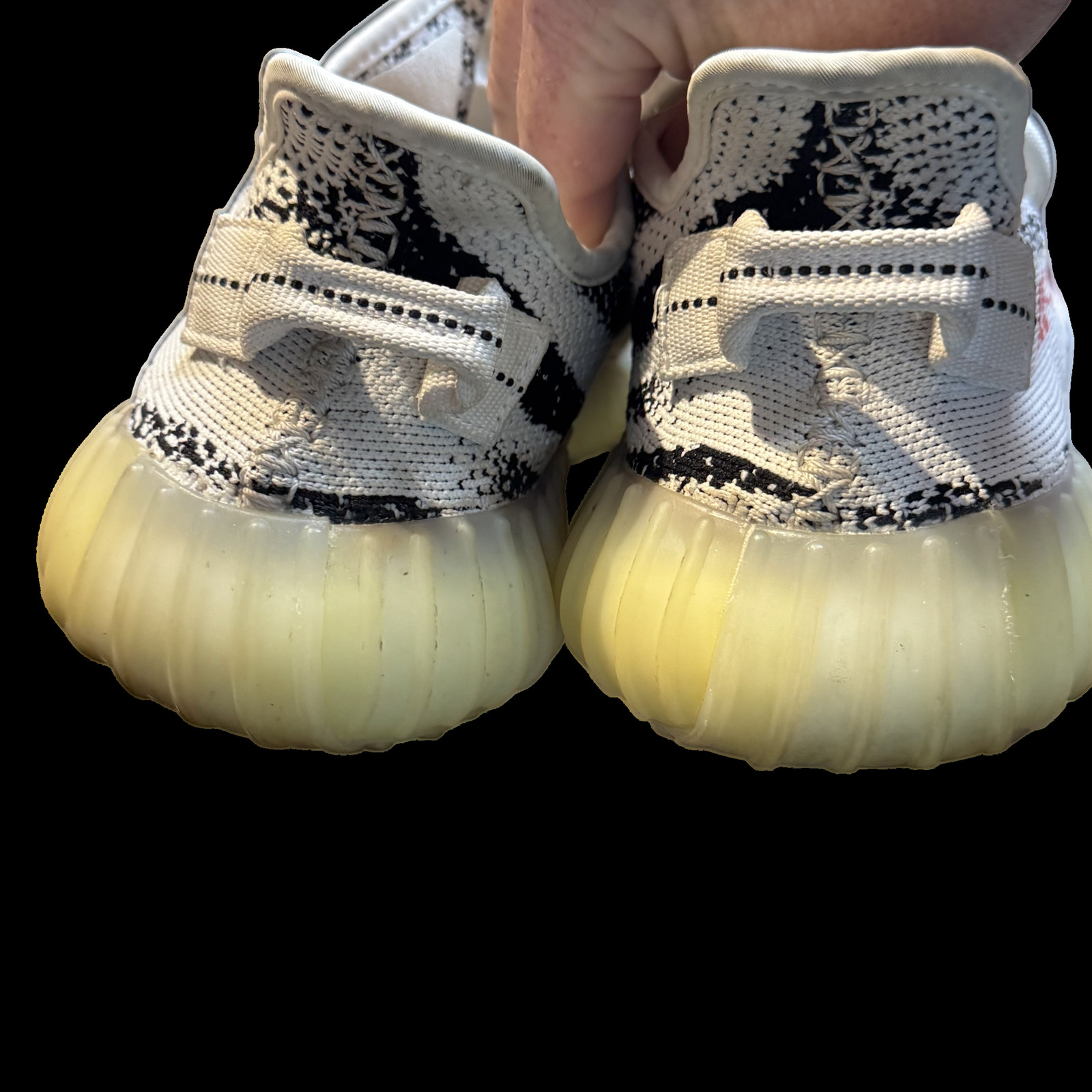 Adidas Yeezy Boost 350 V2 Zebra Shoes Mens Size 6.5 White Sneakers CP9654