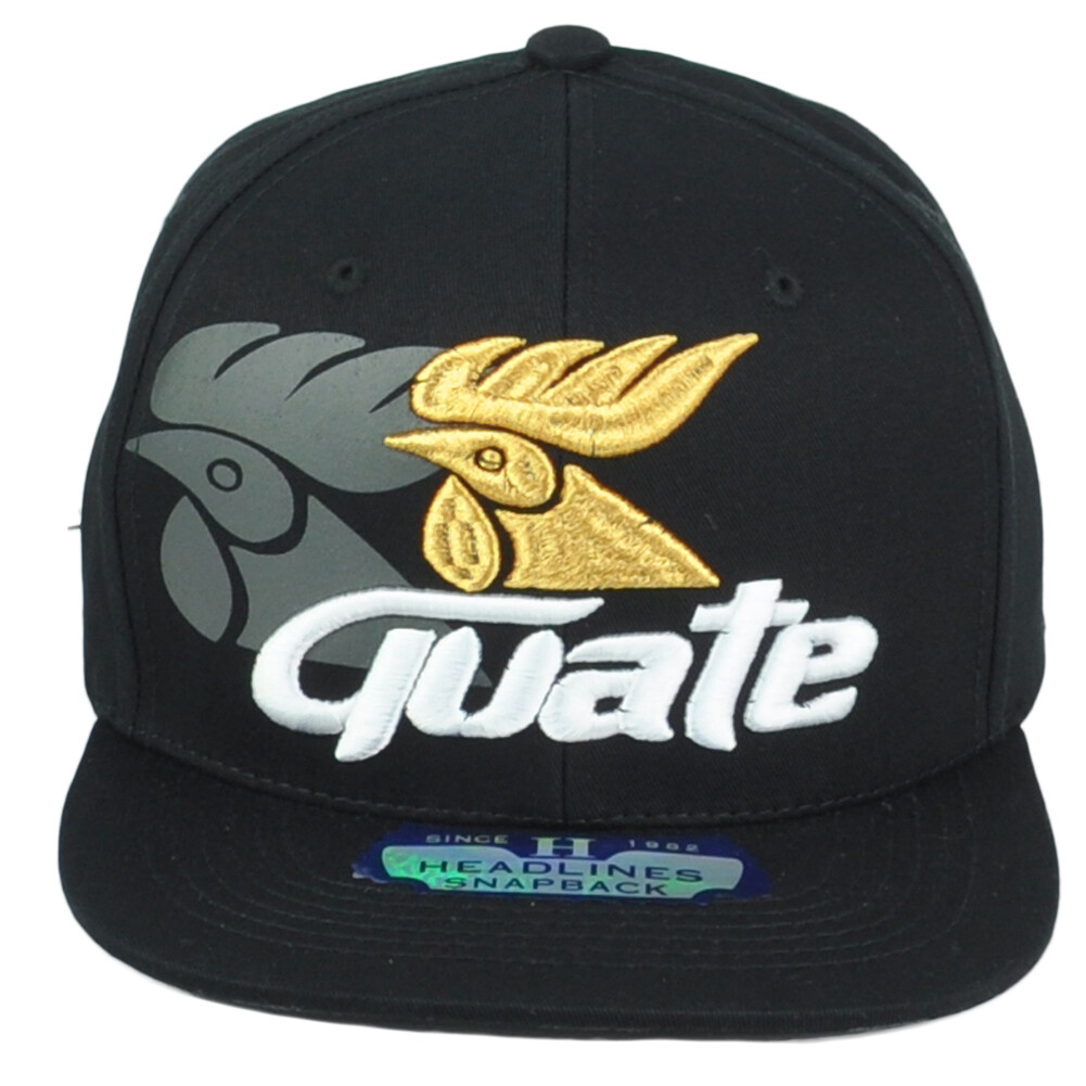 Guate Guatemala Rooster Country Central America Snapback Flat Bill Gorra Hat Cap