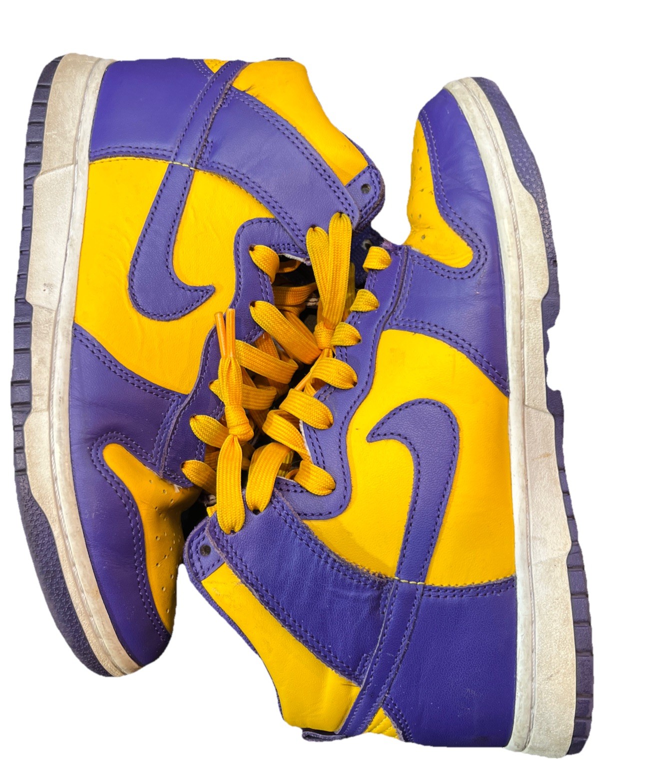 Nike Dunk High Lakers Court Purple Varsity Maize DD1399-500 Men 6.5 Women 8