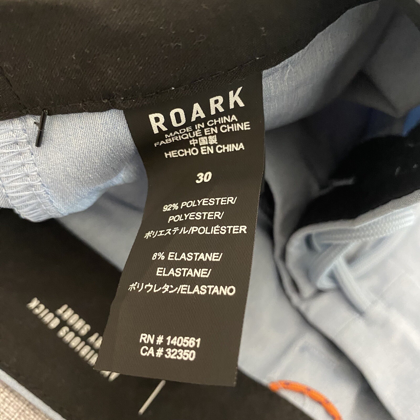 Roark Hybro Hybrid Mens 30 Amphibious Stretch Shorts Blue NWT