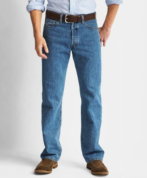 Levis 501 Straight Leg Button Fly Mens Jeans Blue Szs-31,32,33,34,36,38 #5010193