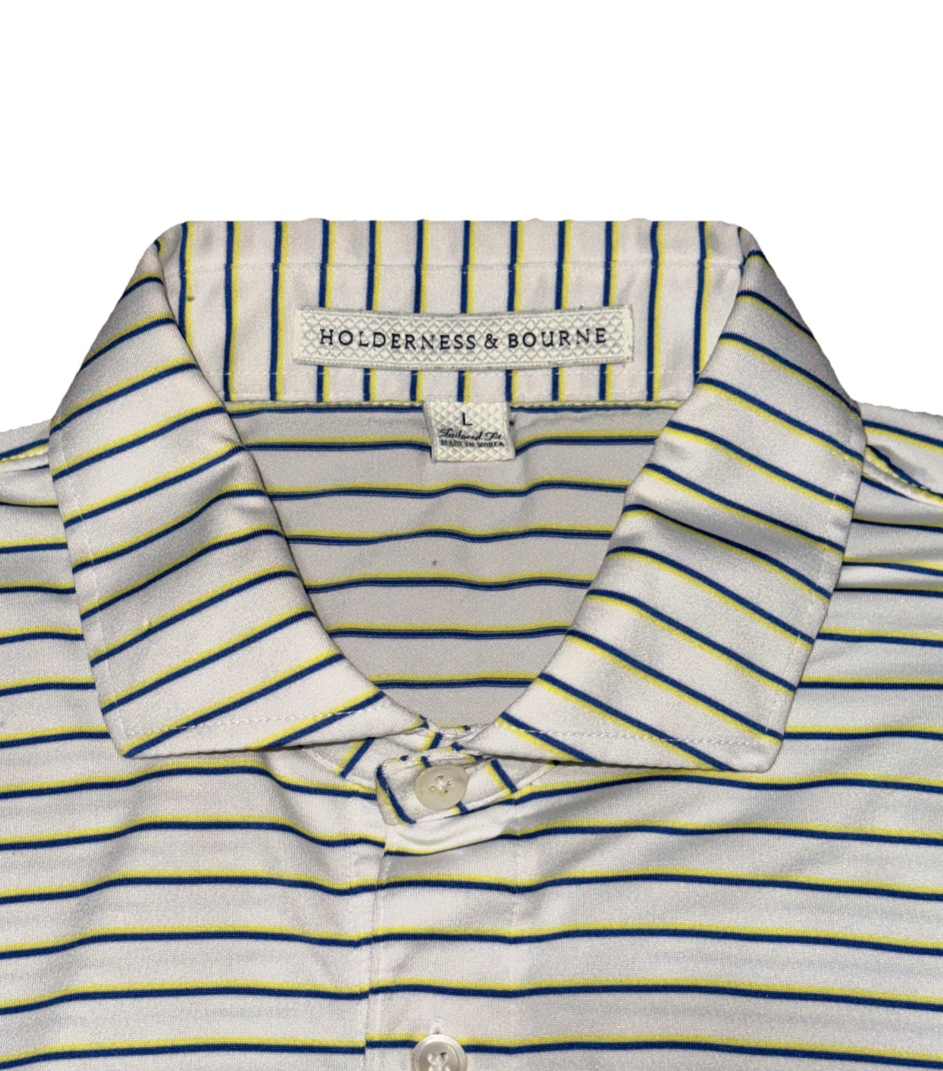 Holderness & Bourne Polo The Sutton Mens Large Tailored Fit Size Large