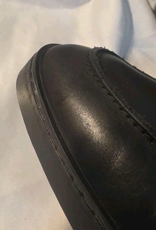 Allen Edmonds Randolph Leather Slip-on Shoes Black Men Size 7D Preowned