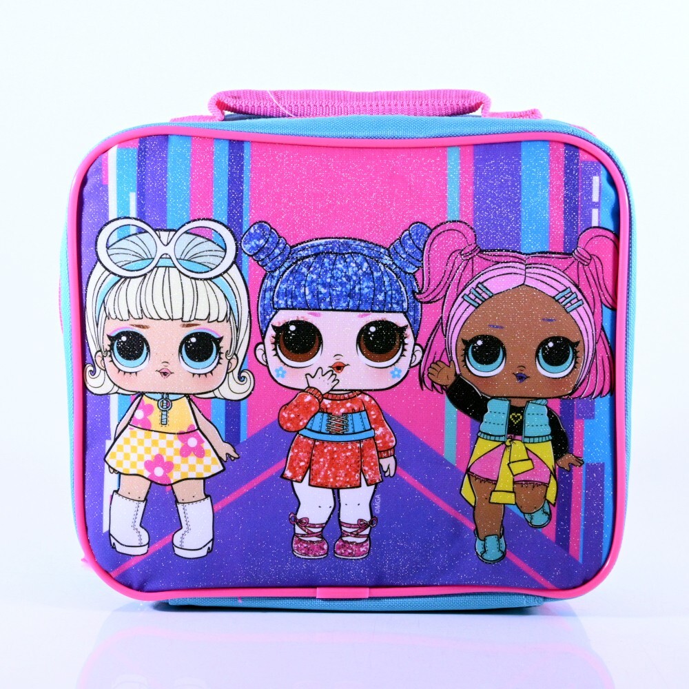LOL Surprise 16″ Large School Backpack with Lunch Bag and Water Bottle